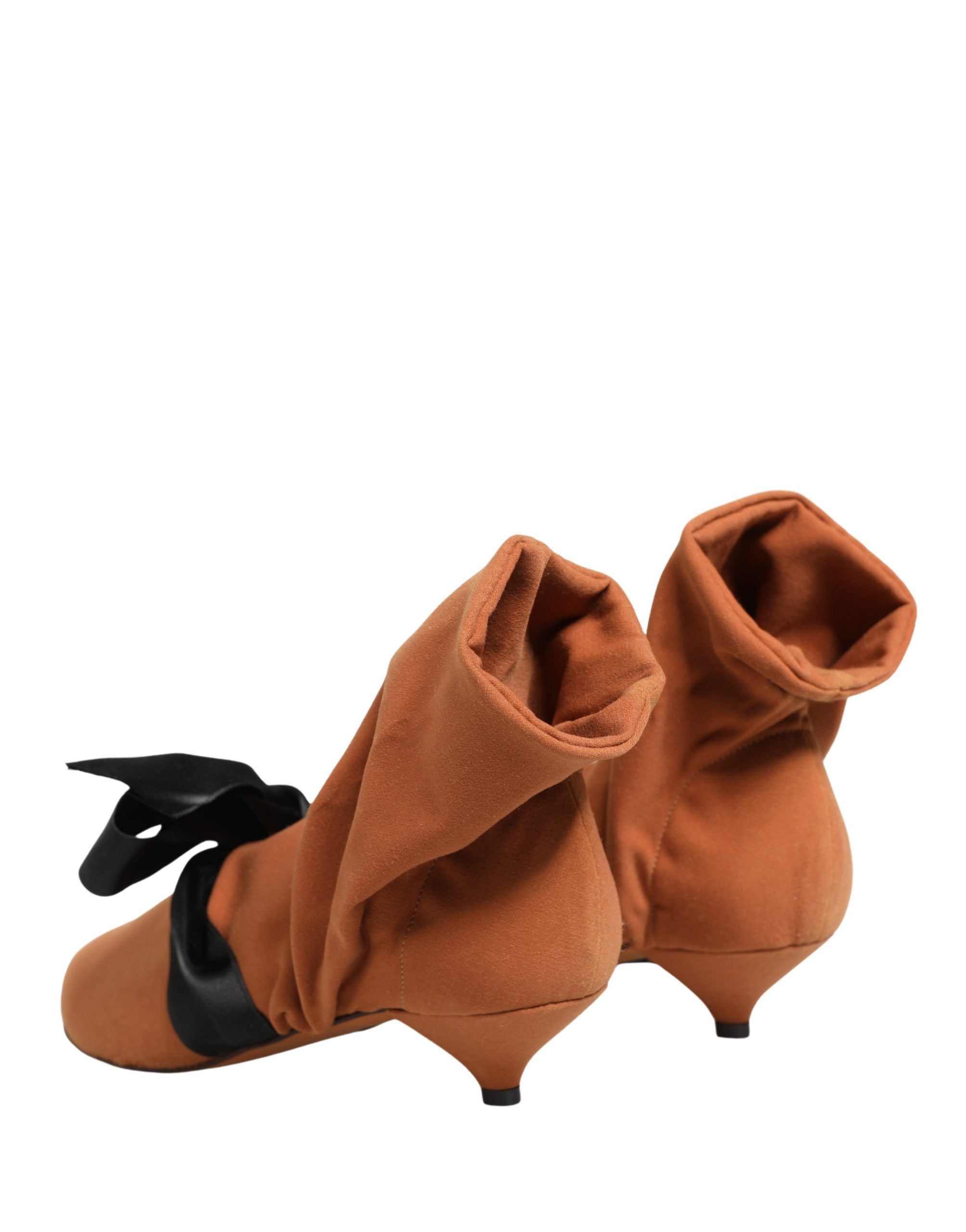 Brown Black Suede Boots Women's Shoes - Dolce & Gabbana - Modalova