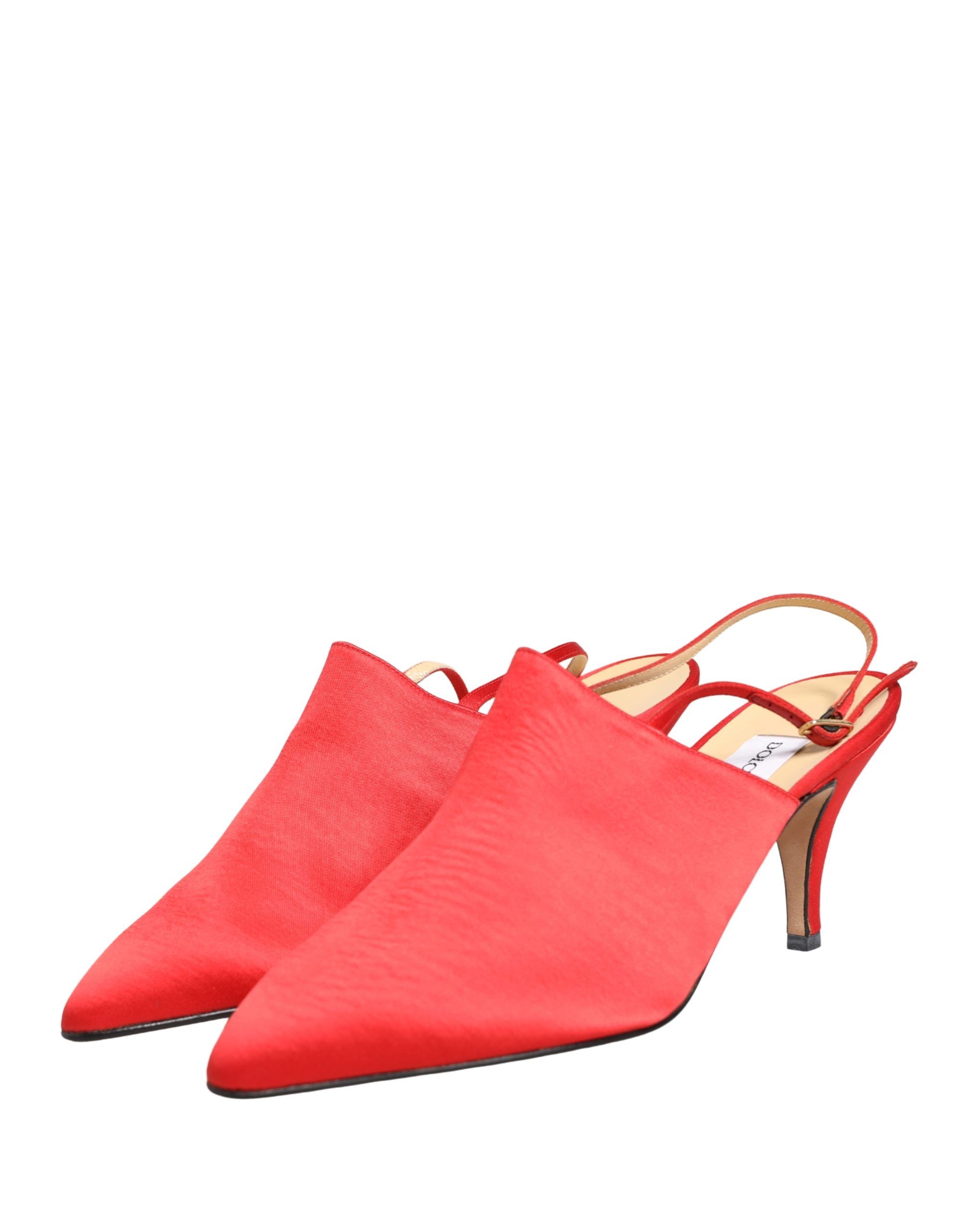 Suede Heel Slingback Women's Shoes - Dolce & Gabbana - Modalova