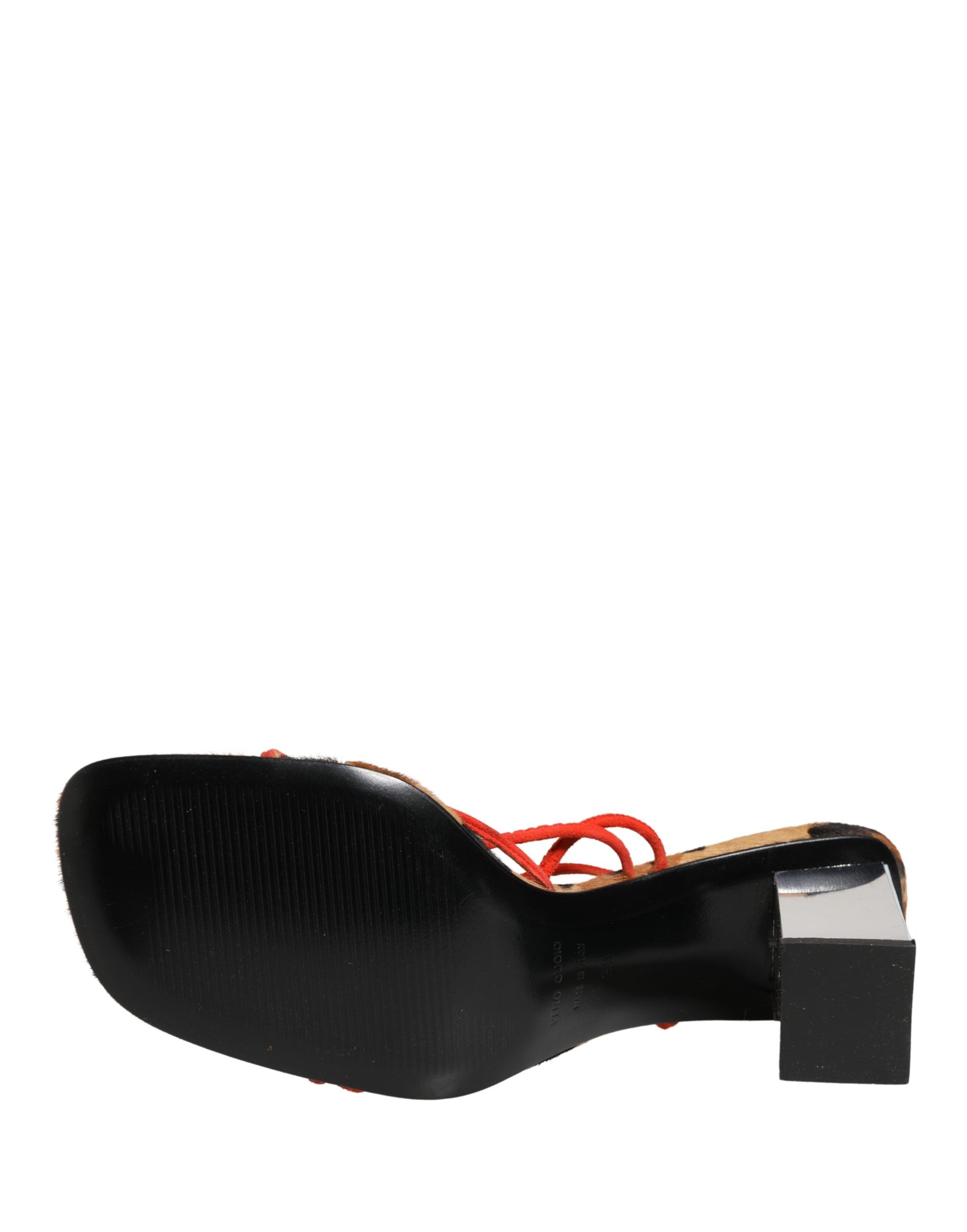 Leather Block Heels Sandals Women's Shoes - Dolce & Gabbana - Modalova