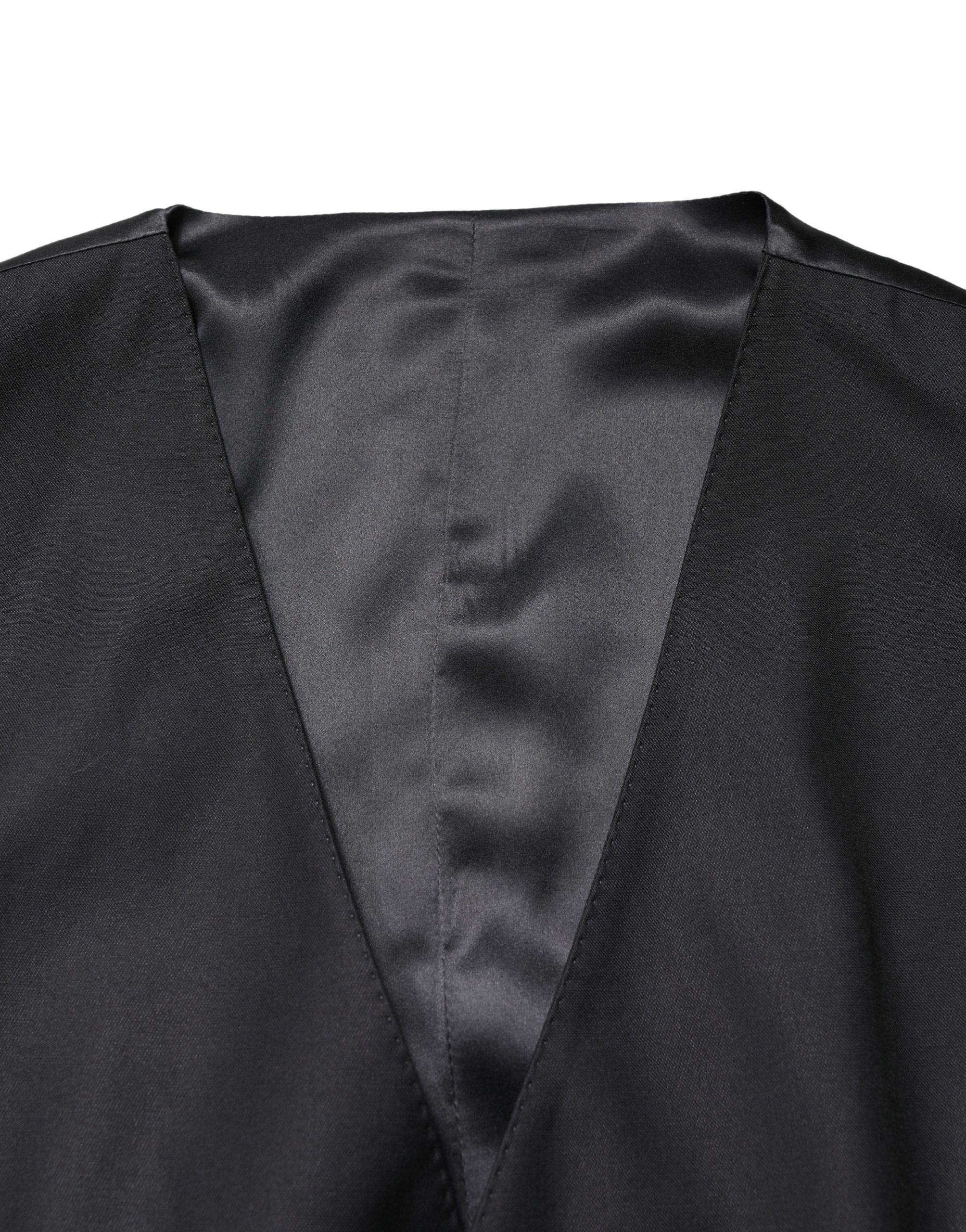 Wool Single Breasted Men Waistcoat Men's Vest - Dolce & Gabbana - Modalova