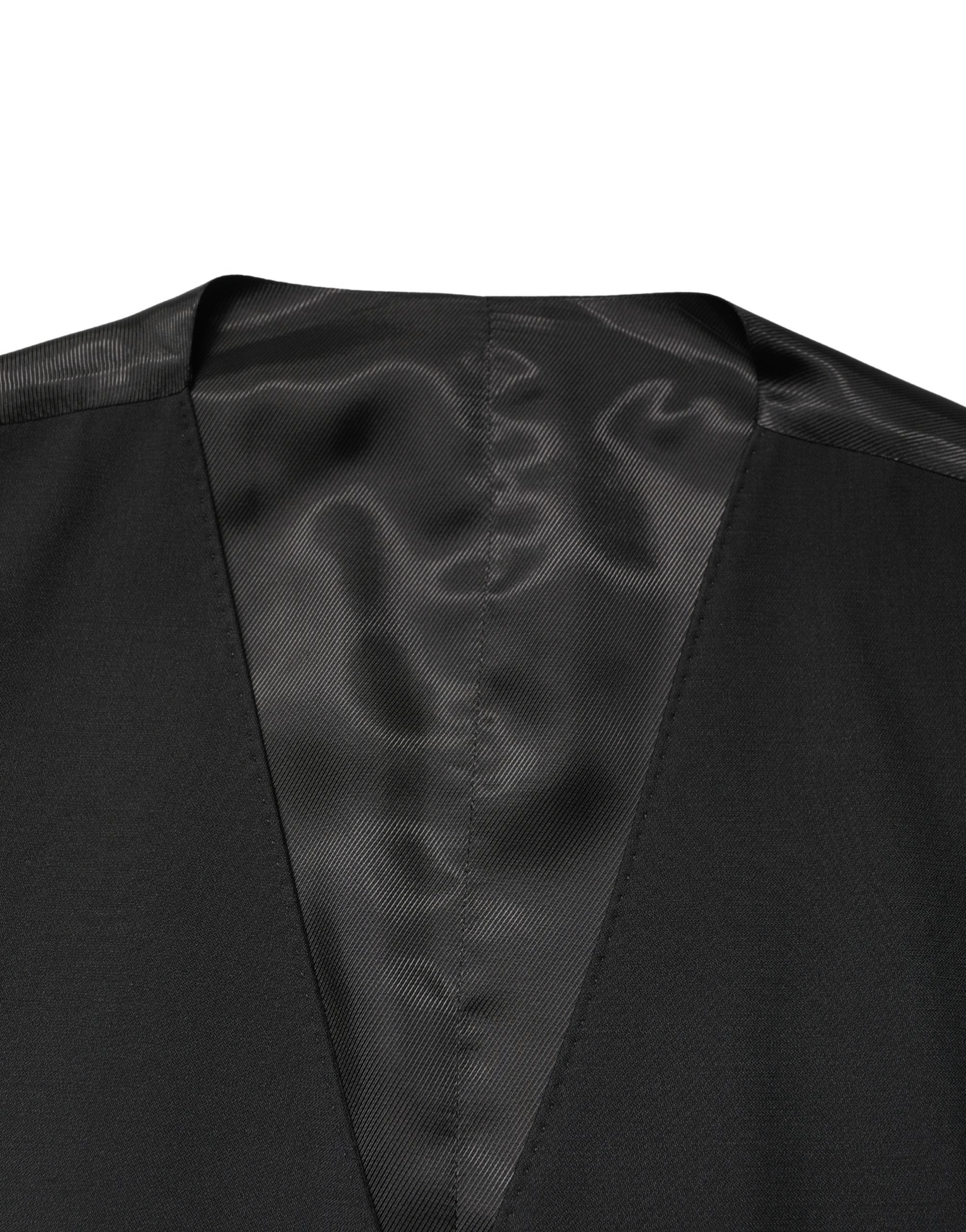 Wool Single Breasted Men Waistcoat Men's Vest - Dolce & Gabbana - Modalova