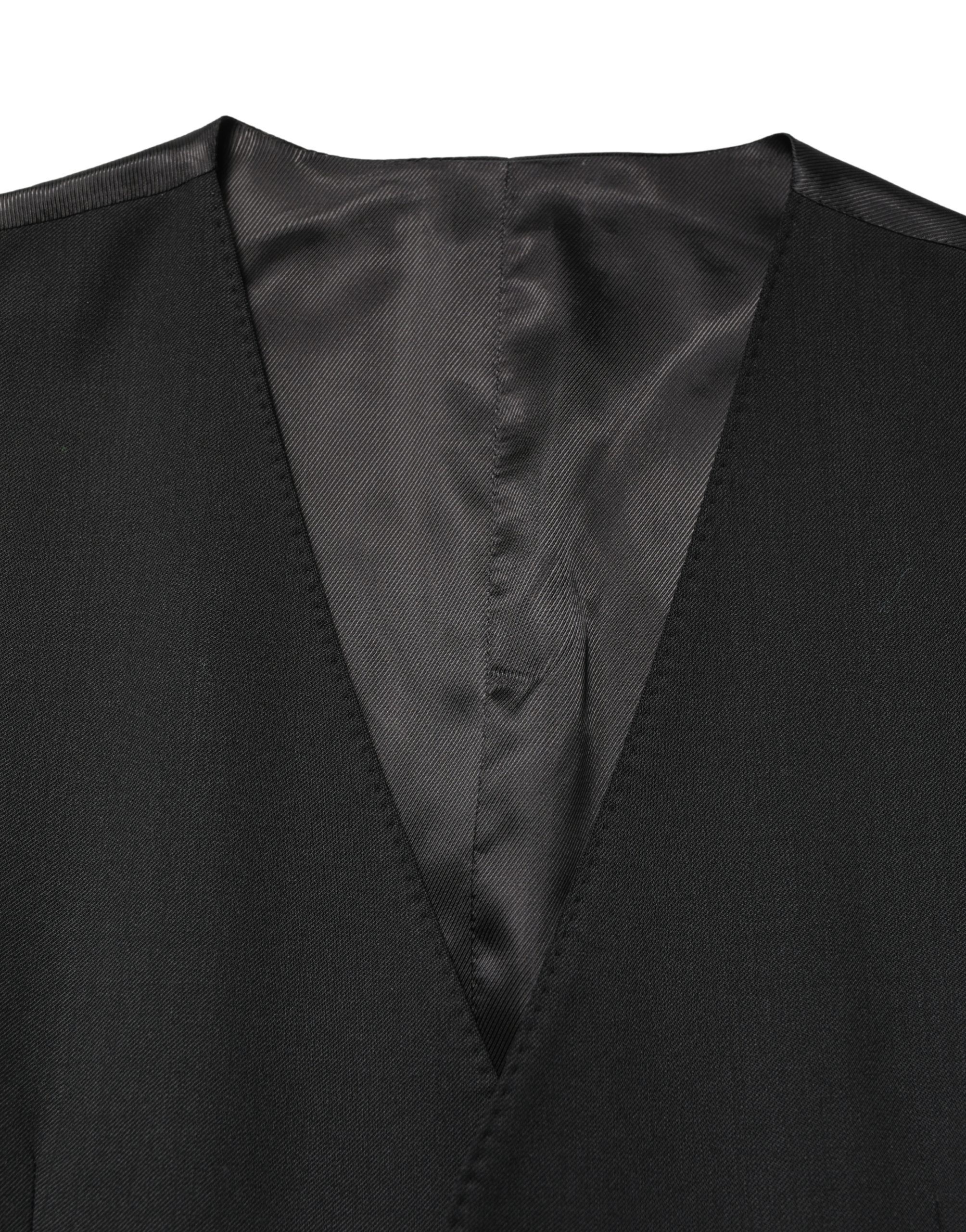 Wool Single Breasted Men Waistcoat Men's Vest - Dolce & Gabbana - Modalova