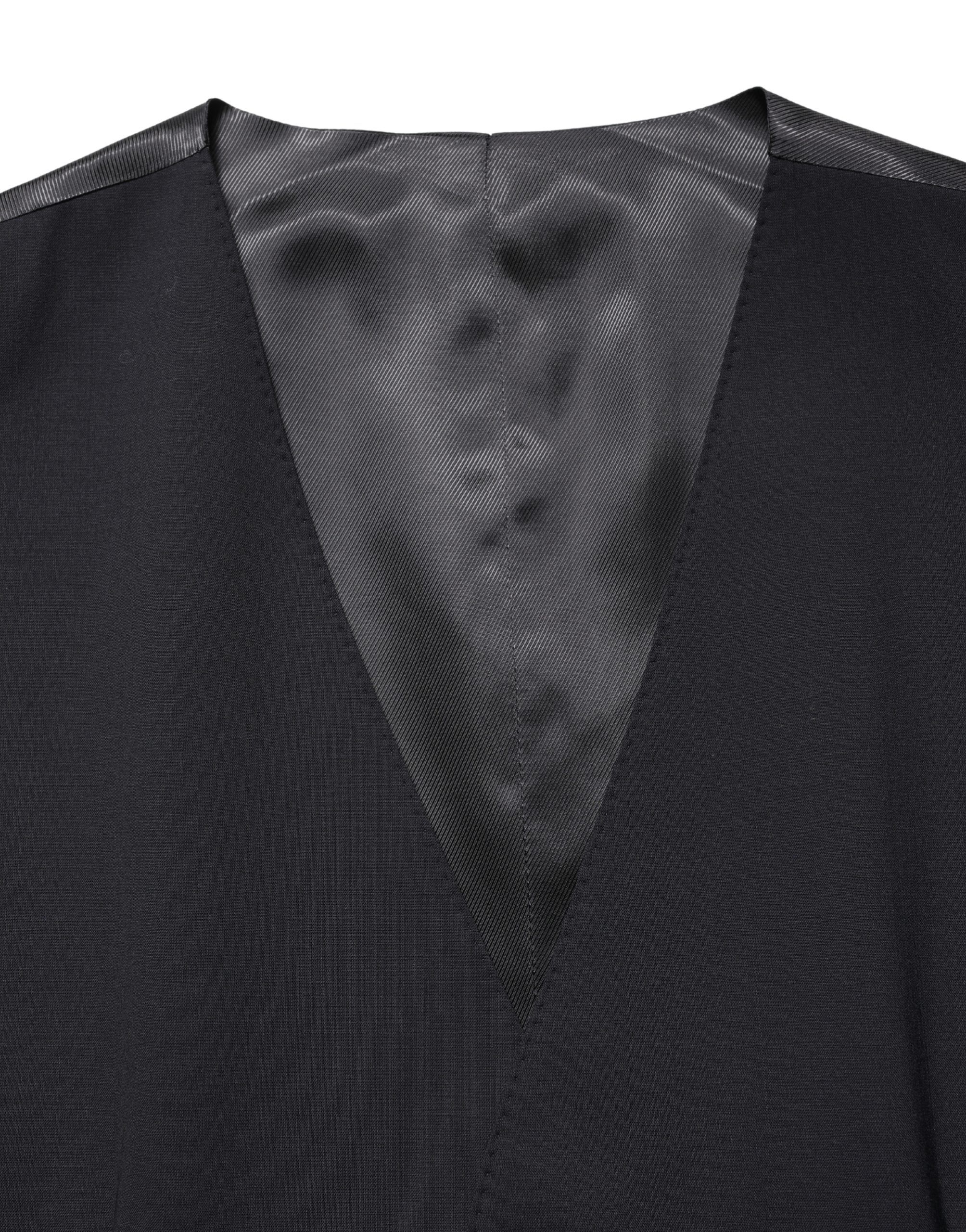 Wool Single Breasted Waistcoat Men's Vest - Dolce & Gabbana - Modalova
