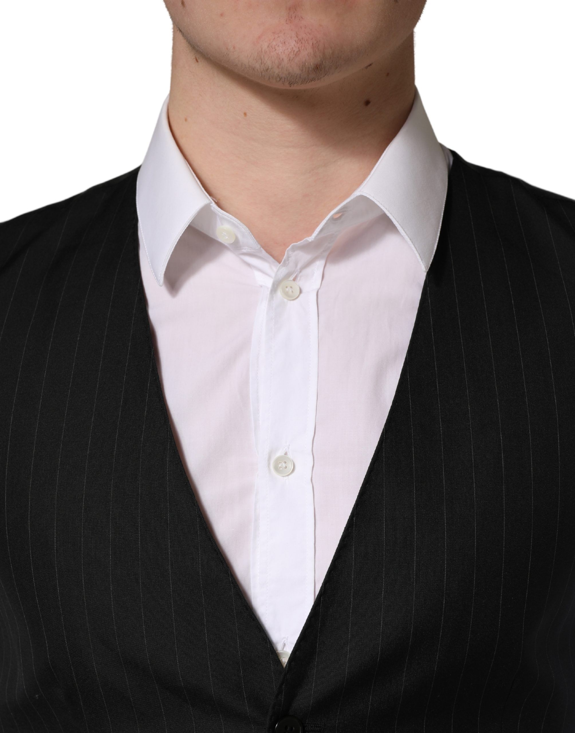 Stripe Single Breasted Waistcoat Men's Vest - Dolce & Gabbana - Modalova