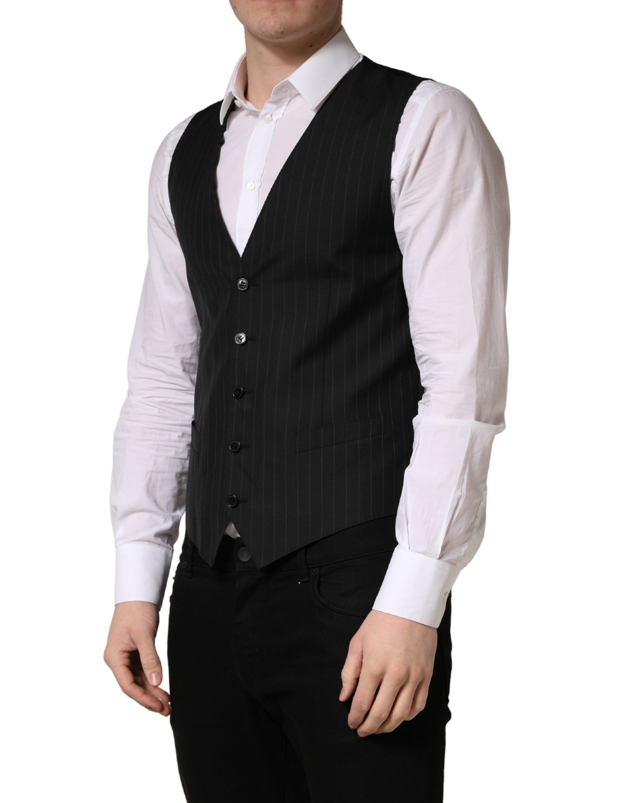 Stripe Single Breasted Waistcoat Men's Vest - Dolce & Gabbana - Modalova