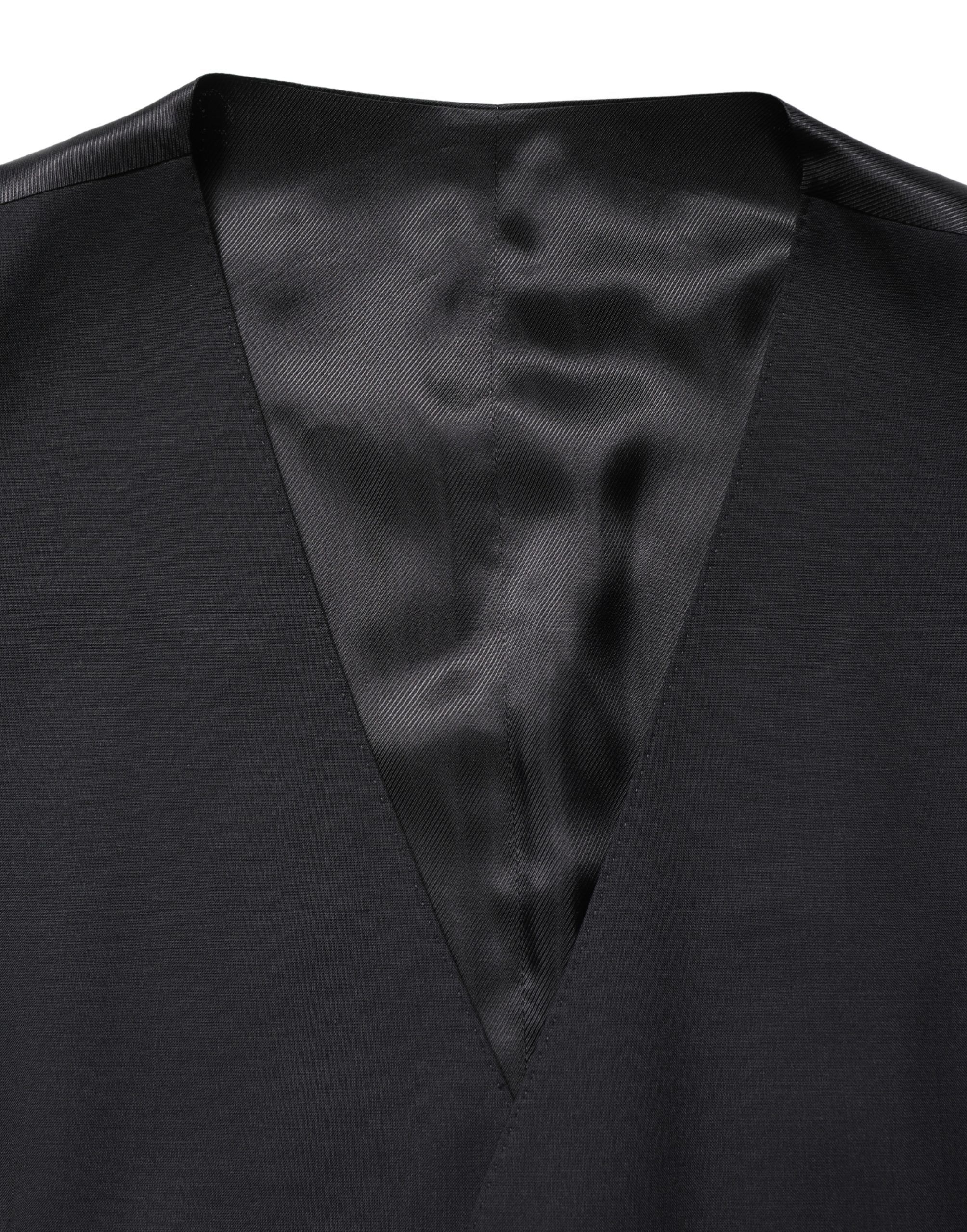 Wool Single Breasted Waistcoat Men's Vest - Dolce & Gabbana - Modalova