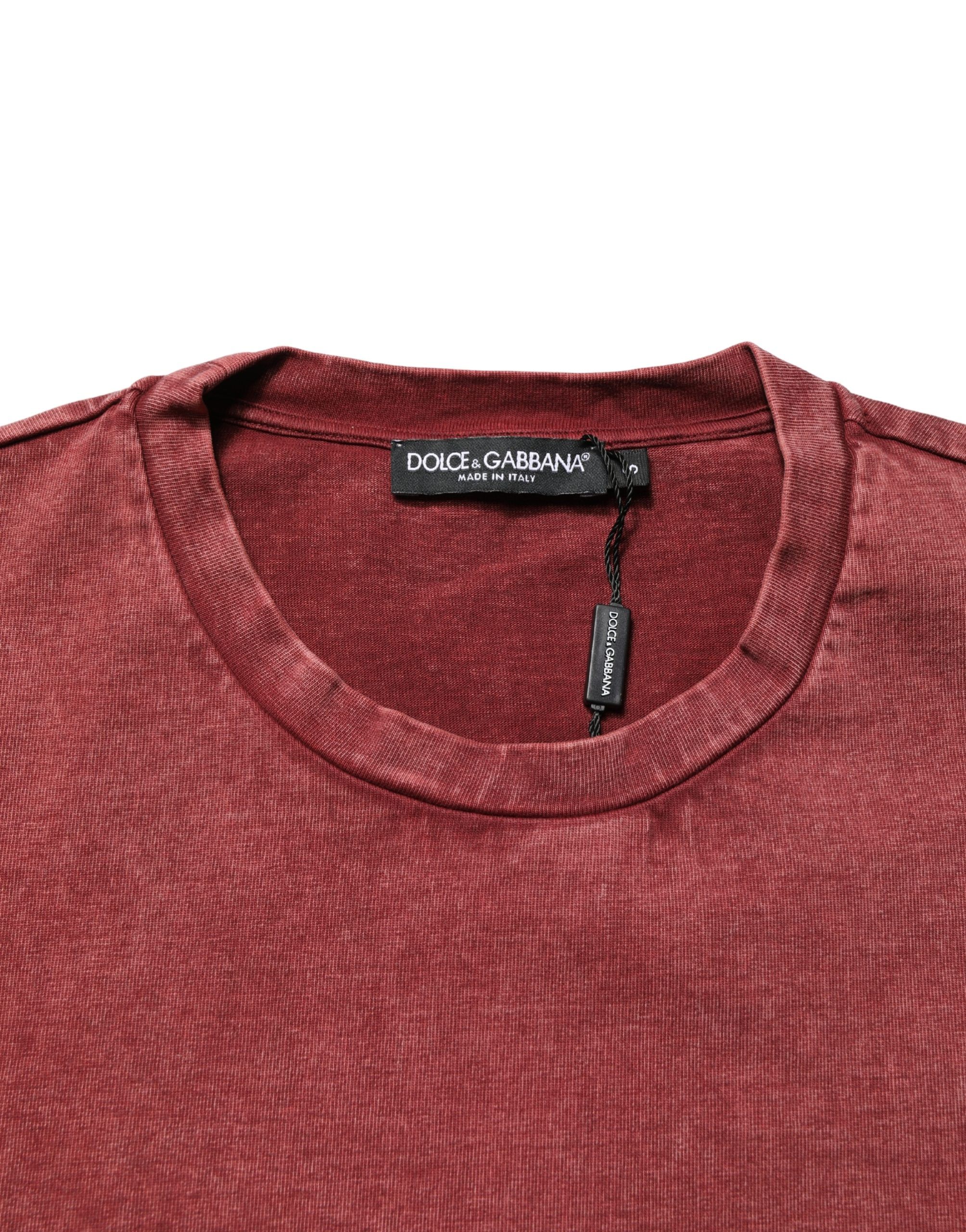 Print Round Neck Short Sleeve Men's T-shirt - Dolce & Gabbana - Modalova