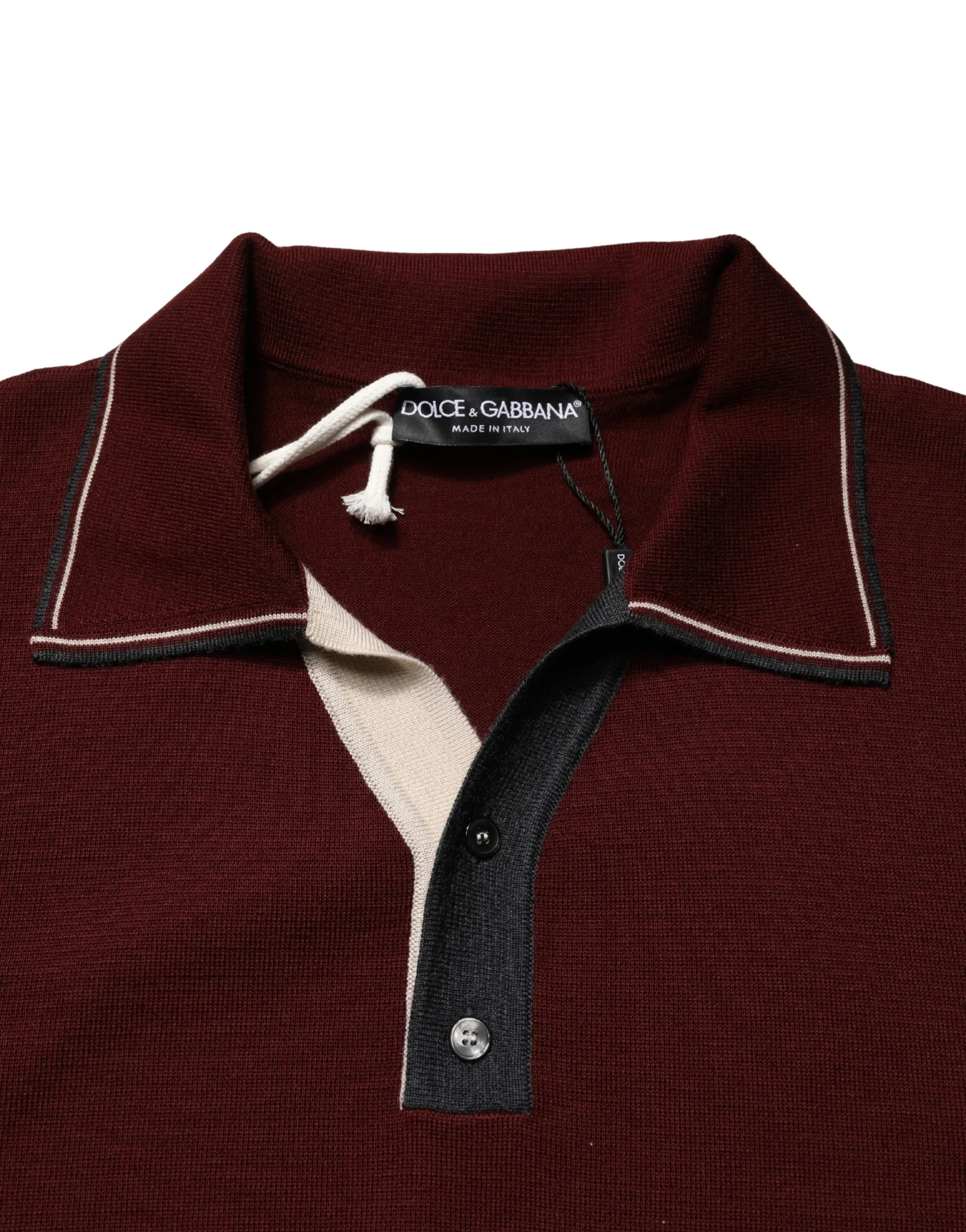 Re-Edition Wool Long Sleeves Men's T-shirt - Dolce & Gabbana - Modalova