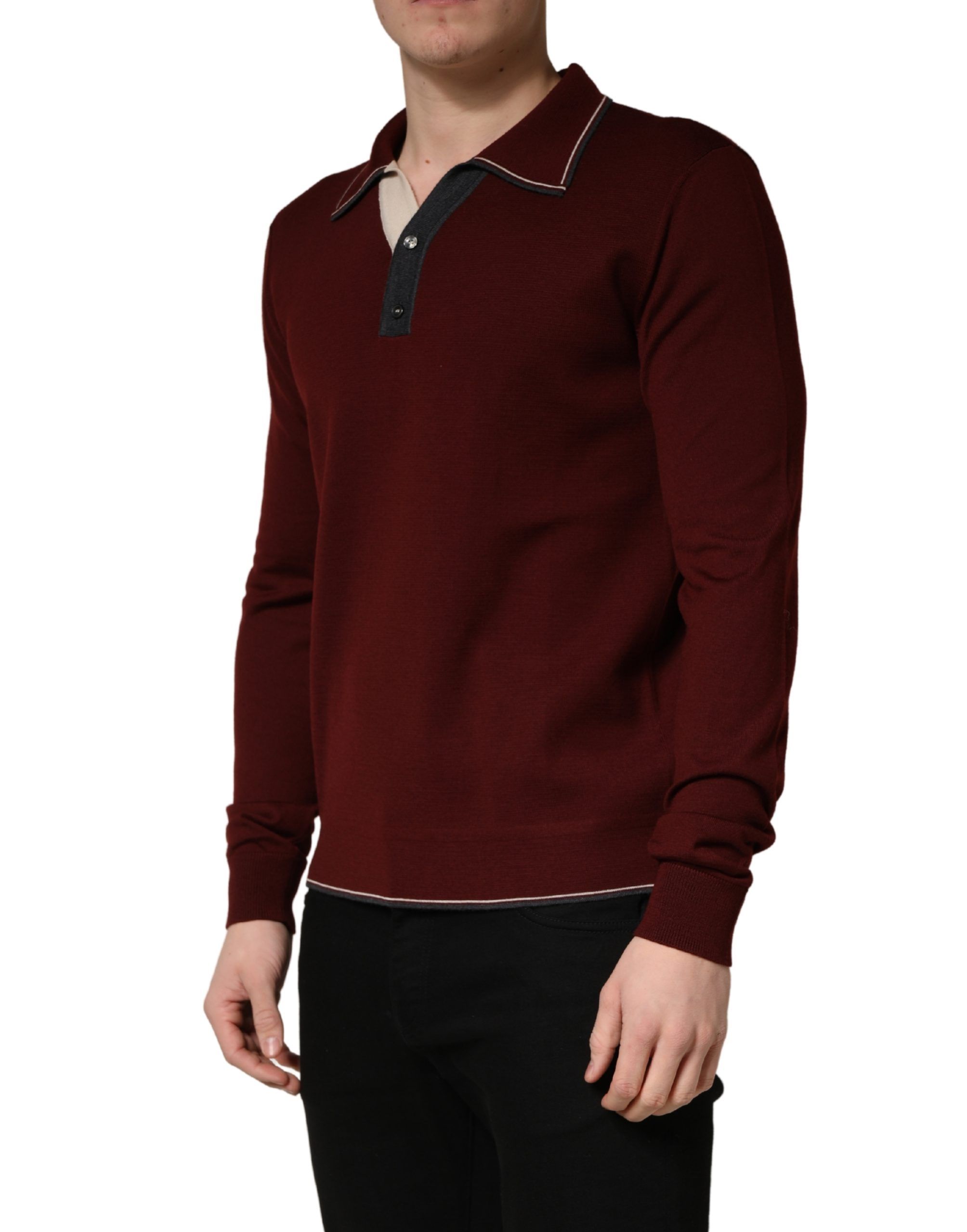 Re-Edition Wool Long Sleeves Men's T-shirt - Dolce & Gabbana - Modalova