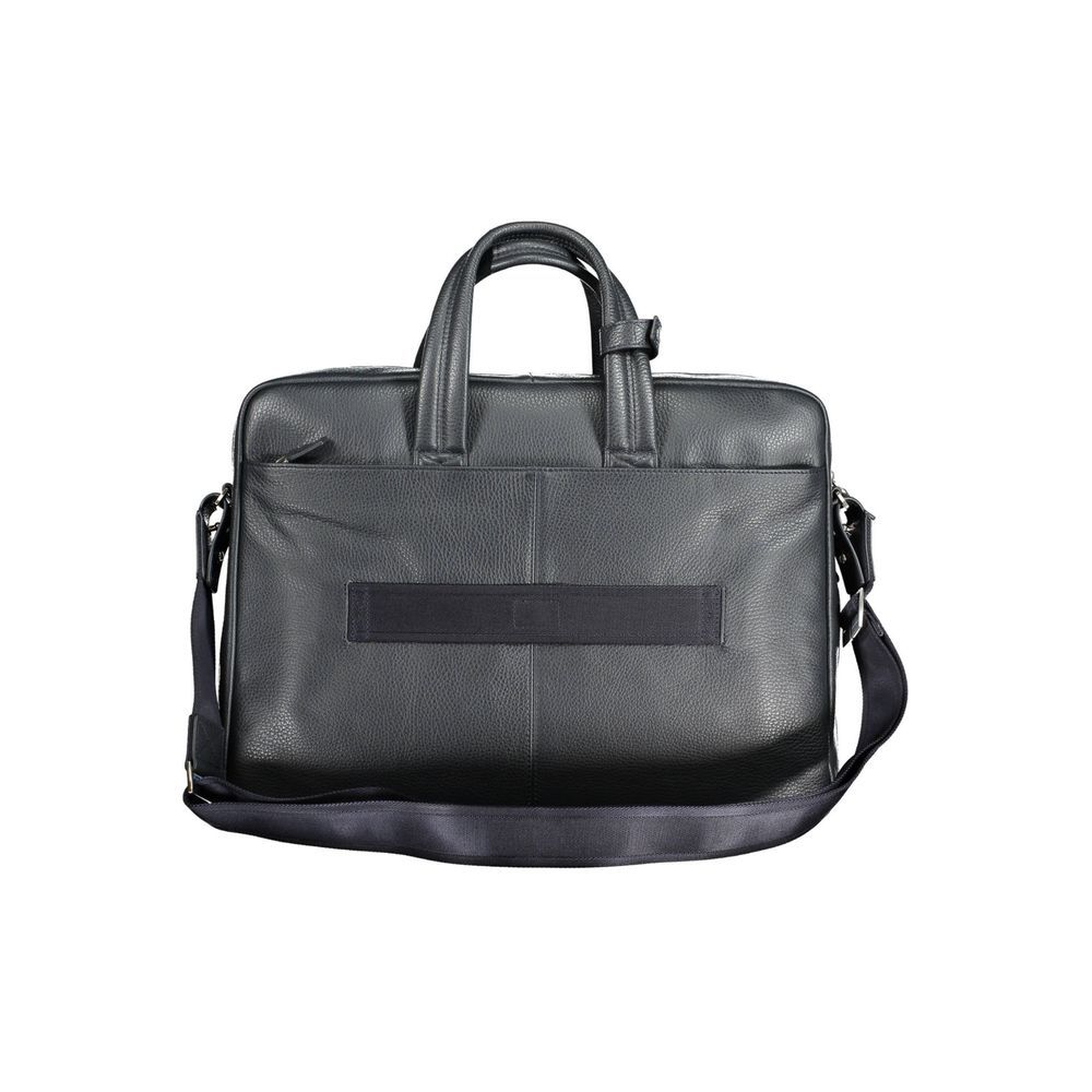Blu Leather Men Men's Briefcase - Piquadro - Modalova