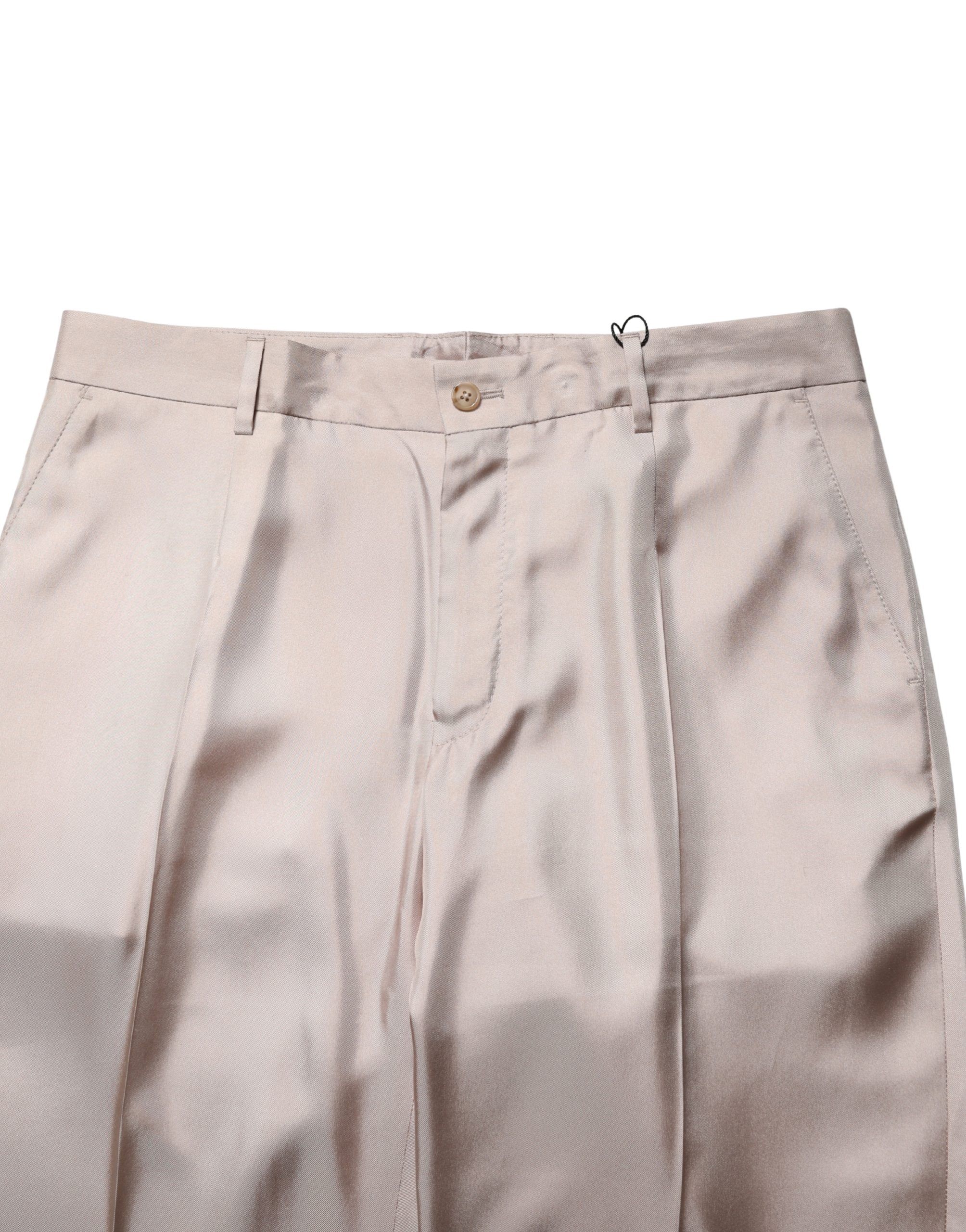 Silk Straight Formal DressTrouser Men's Pants (Pre-Owned) - Dolce & Gabbana - Modalova