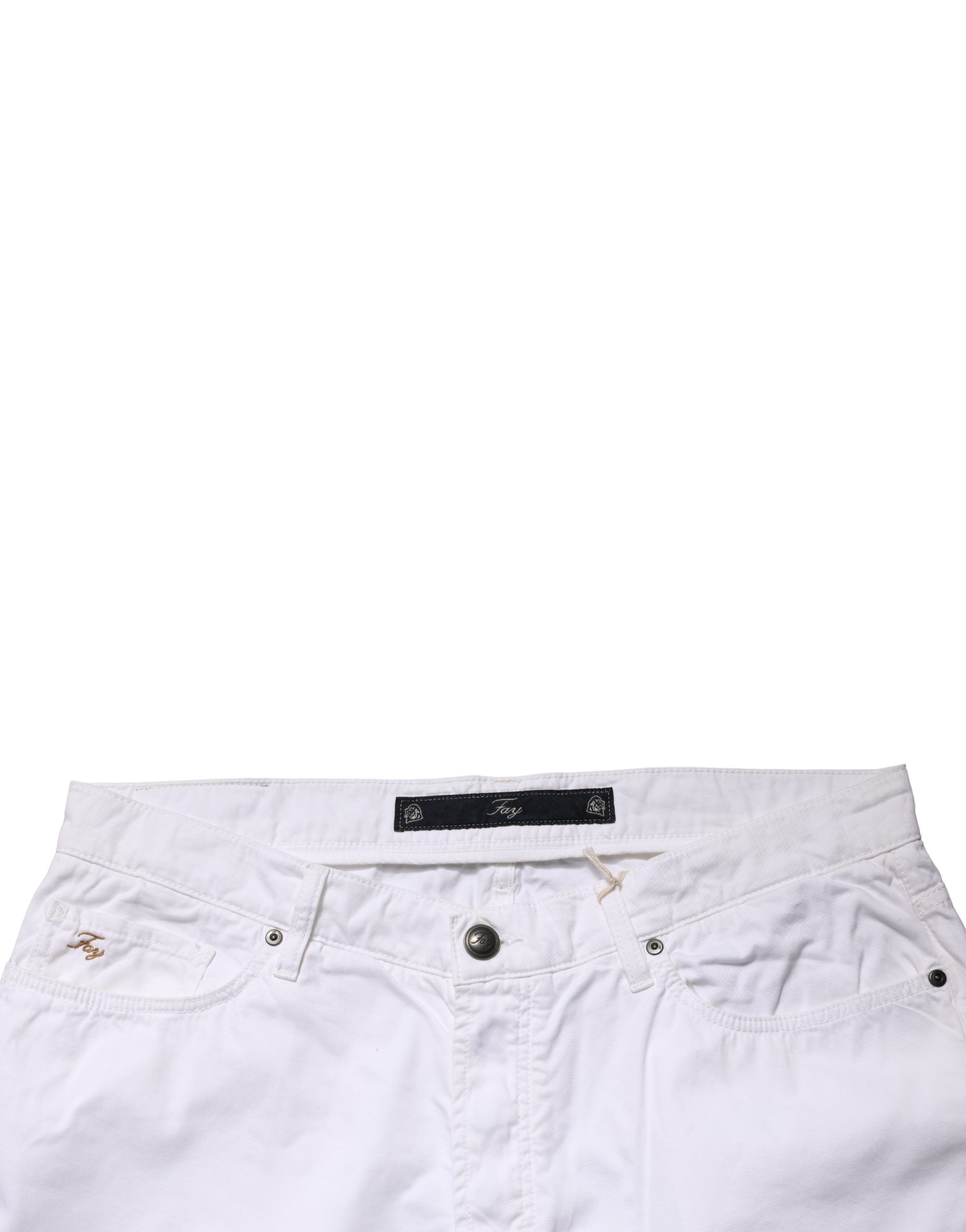 Cotton Stretch Straight Casual Men Denim Trouser Men's Jeans (Pre-Owned) - Fay - Modalova