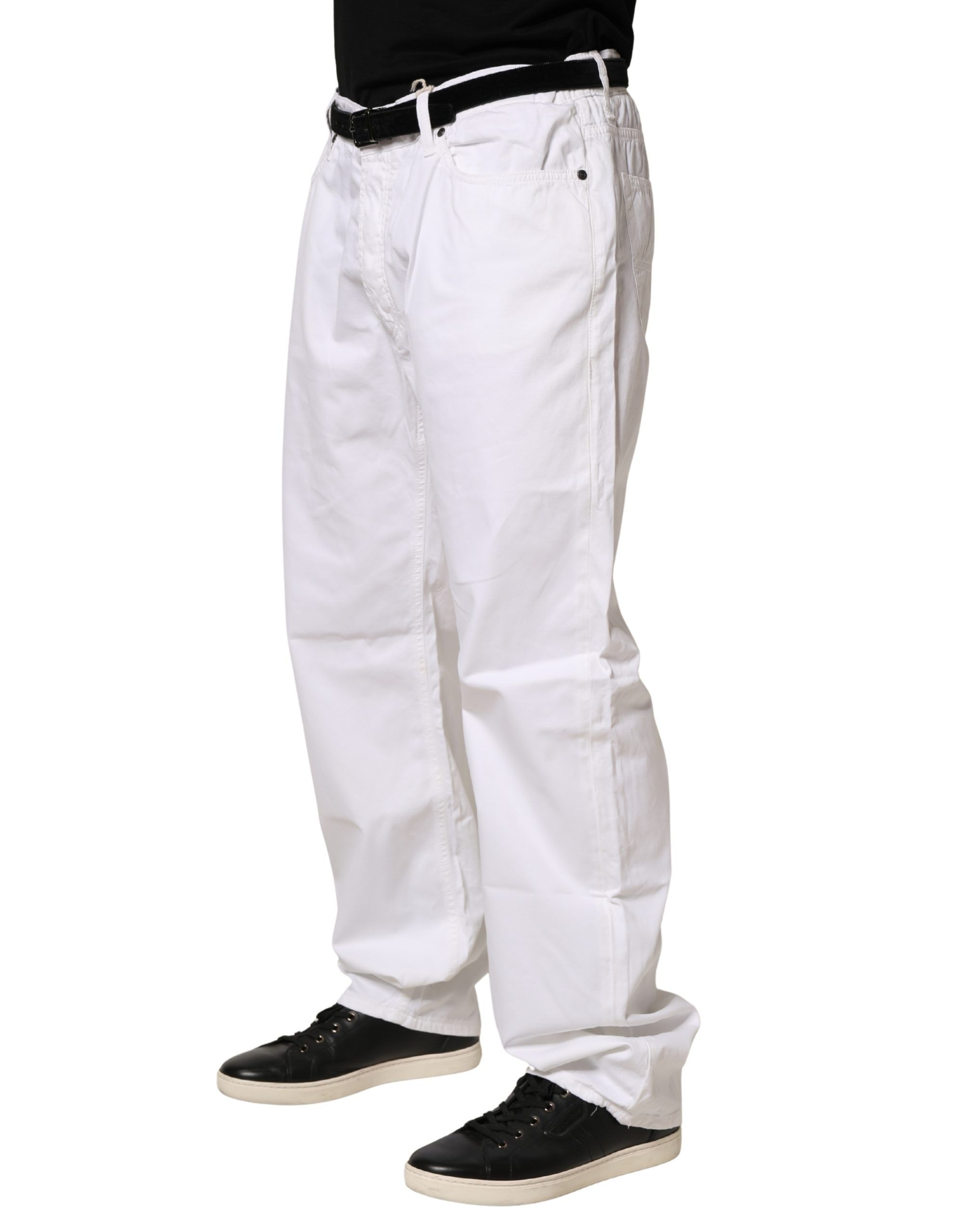 Cotton Stretch Straight Casual Men Denim Trouser Men's Jeans (Pre-Owned) - Fay - Modalova