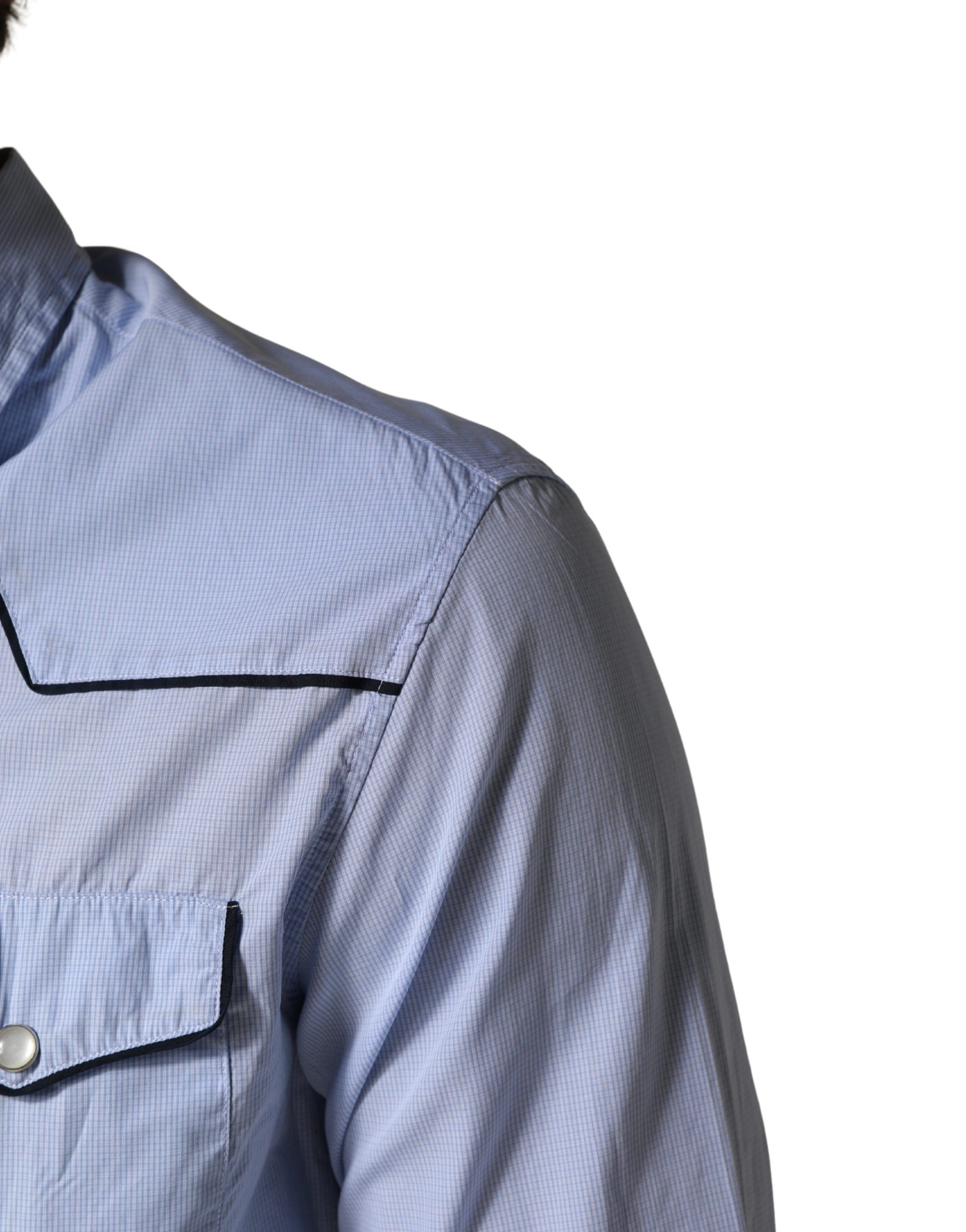 Slim Fit Collared Long Sleeve Casual Men's Shirt (Pre-Owned) - AGLINI - Modalova