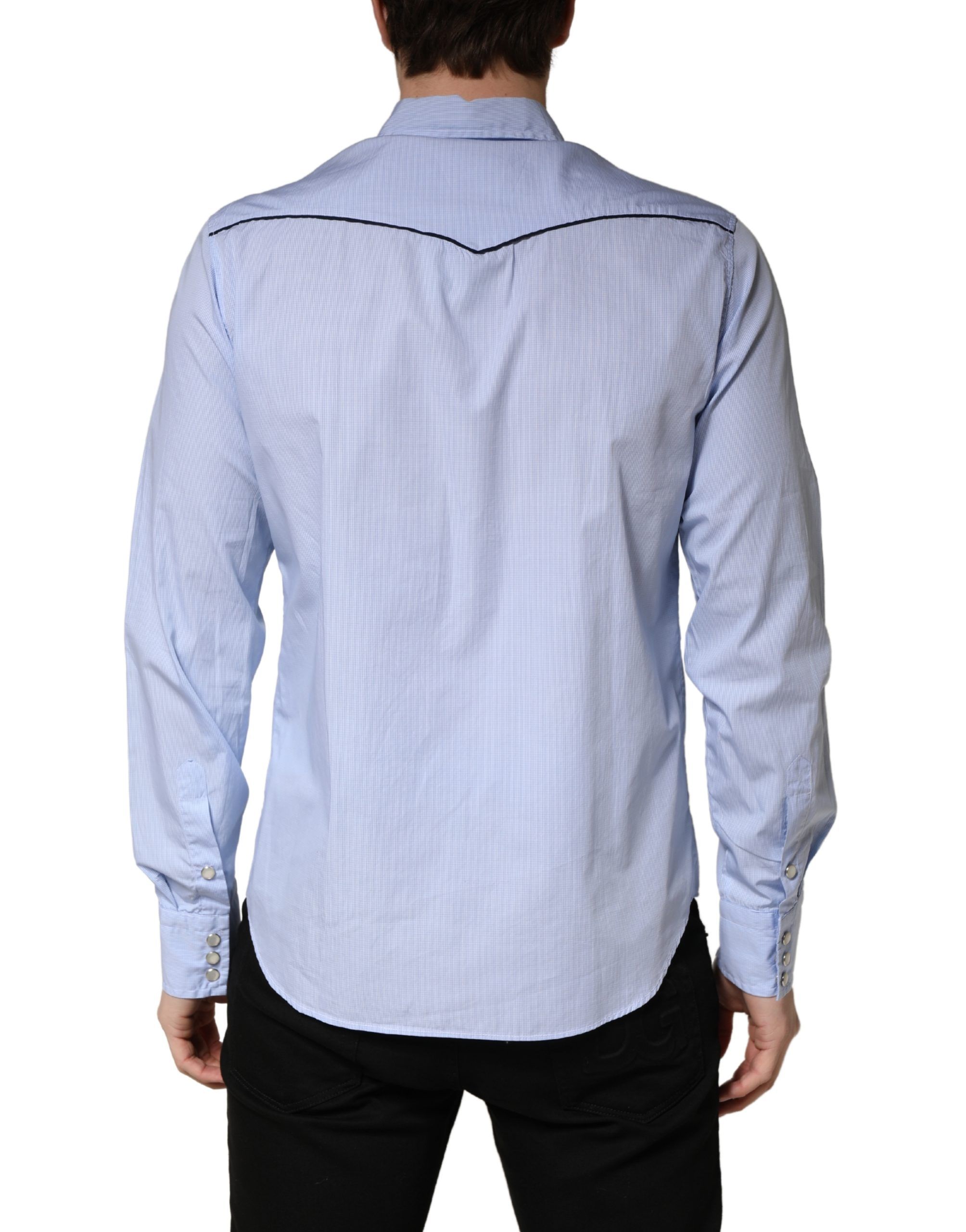 Slim Fit Collared Long Sleeve Casual Men's Shirt (Pre-Owned) - AGLINI - Modalova