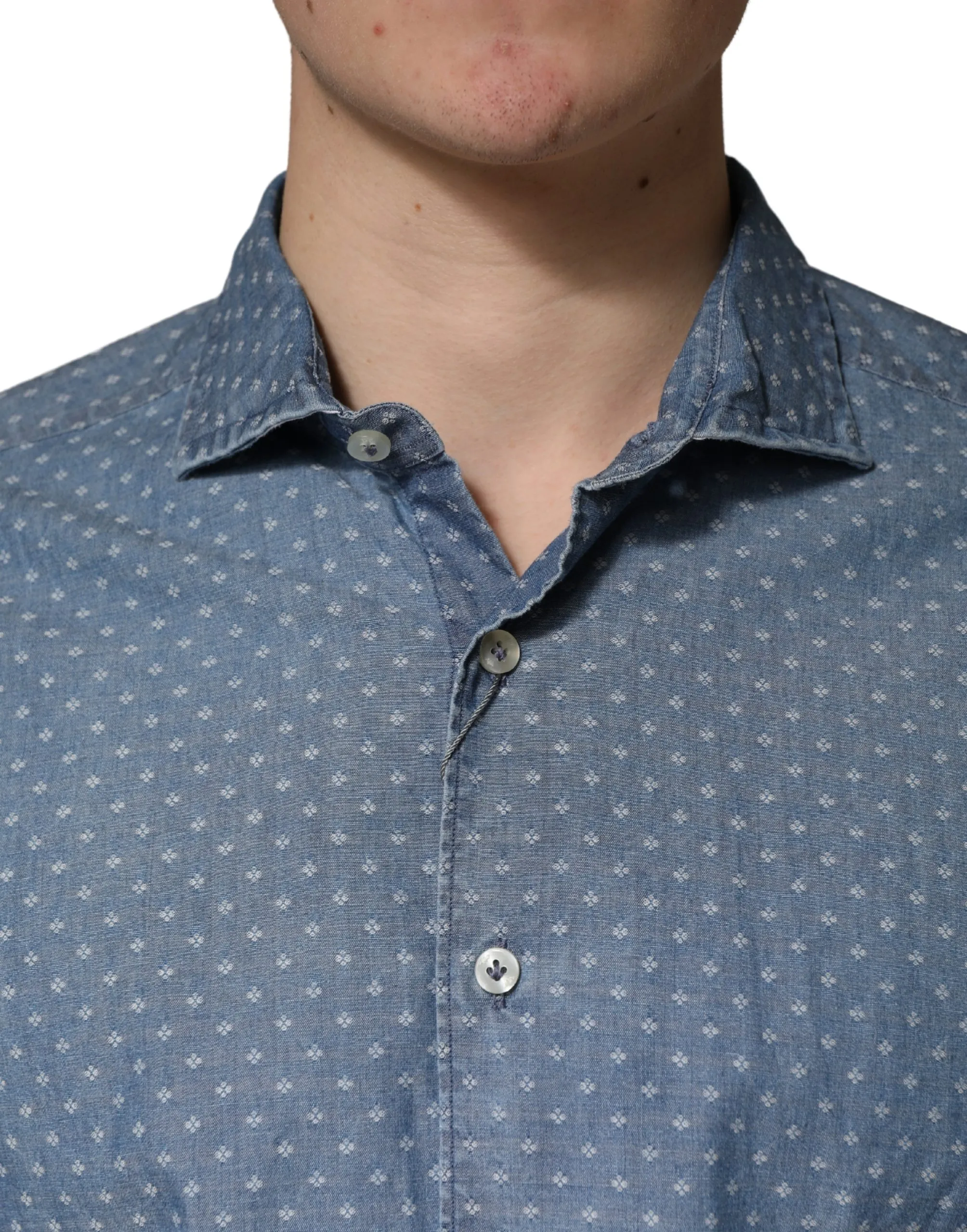 Long Sleeve Collared Casual Men's Shirt (Pre-Owned) - Domenico Tagliente - Modalova