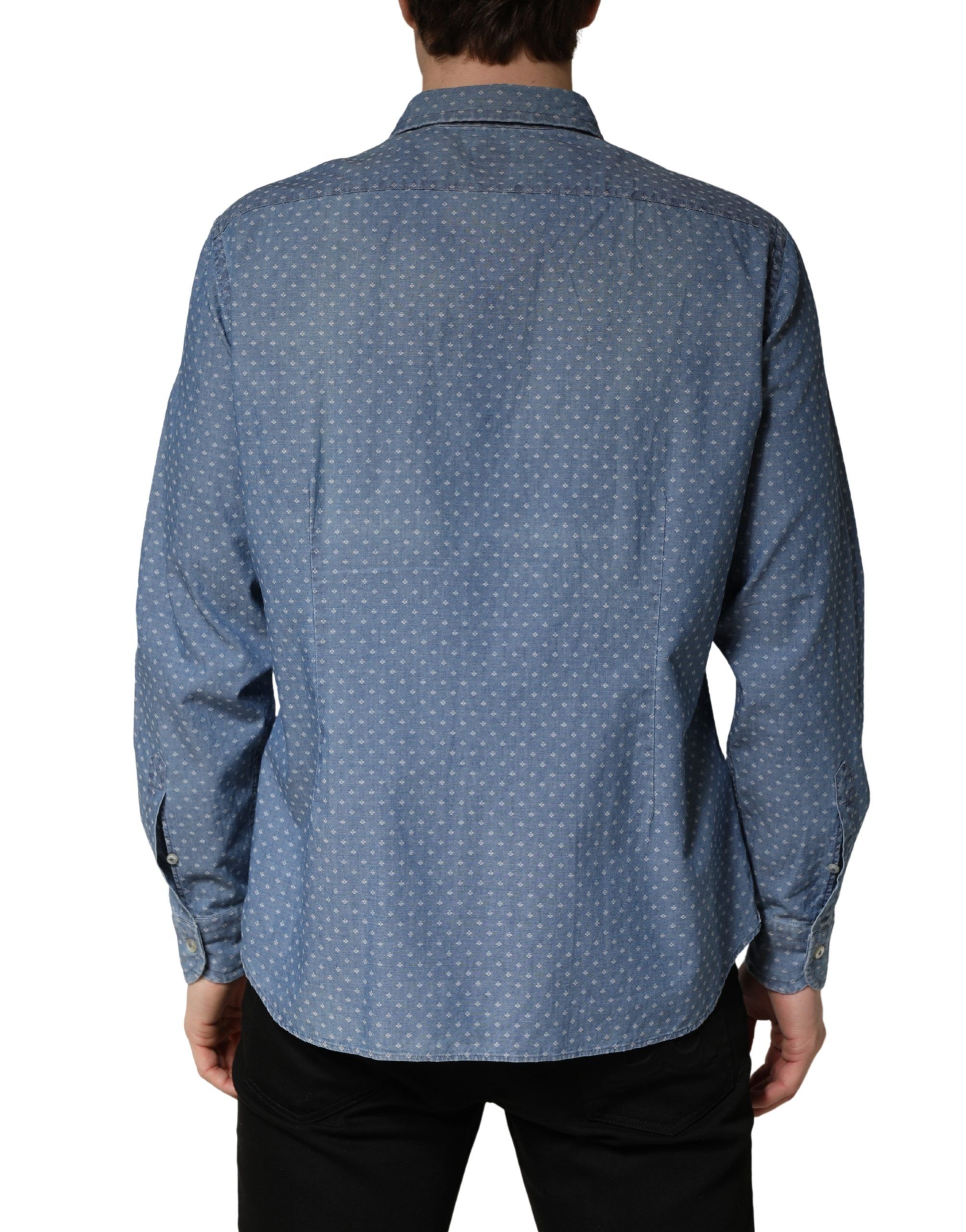 Long Sleeve Collared Casual Men's Shirt (Pre-Owned) - Domenico Tagliente - Modalova