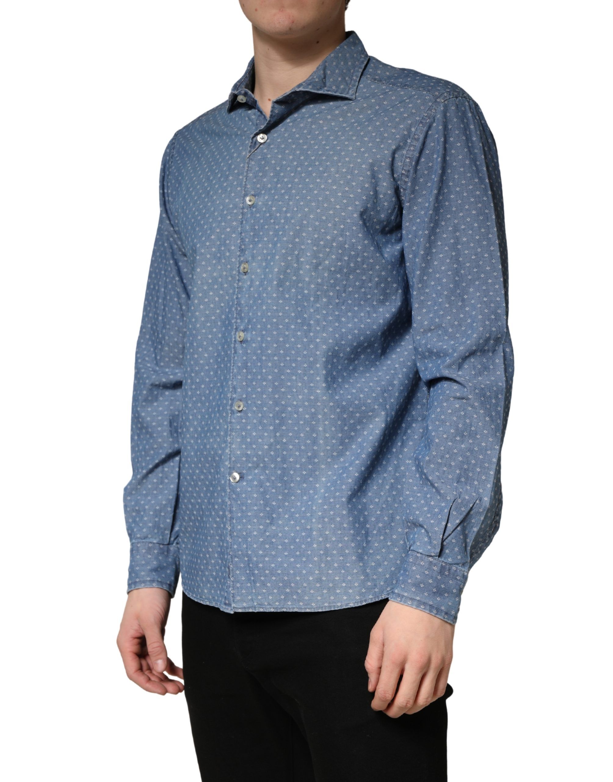 Long Sleeve Collared Casual Men's Shirt (Pre-Owned) - Domenico Tagliente - Modalova
