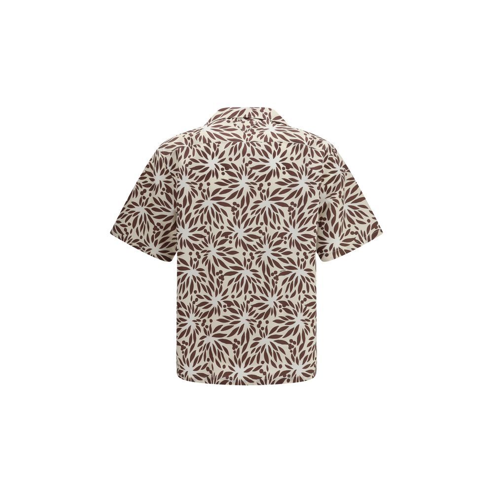 Cotton Pattern Men's Shirt - Prada - Modalova