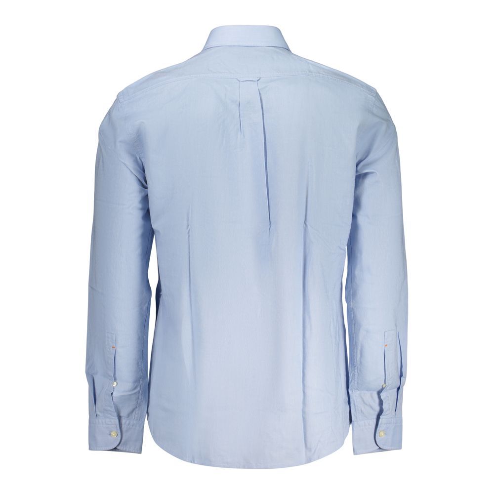 Azzurro Cotton Men Men's Shirt - Hugo Boss - Modalova