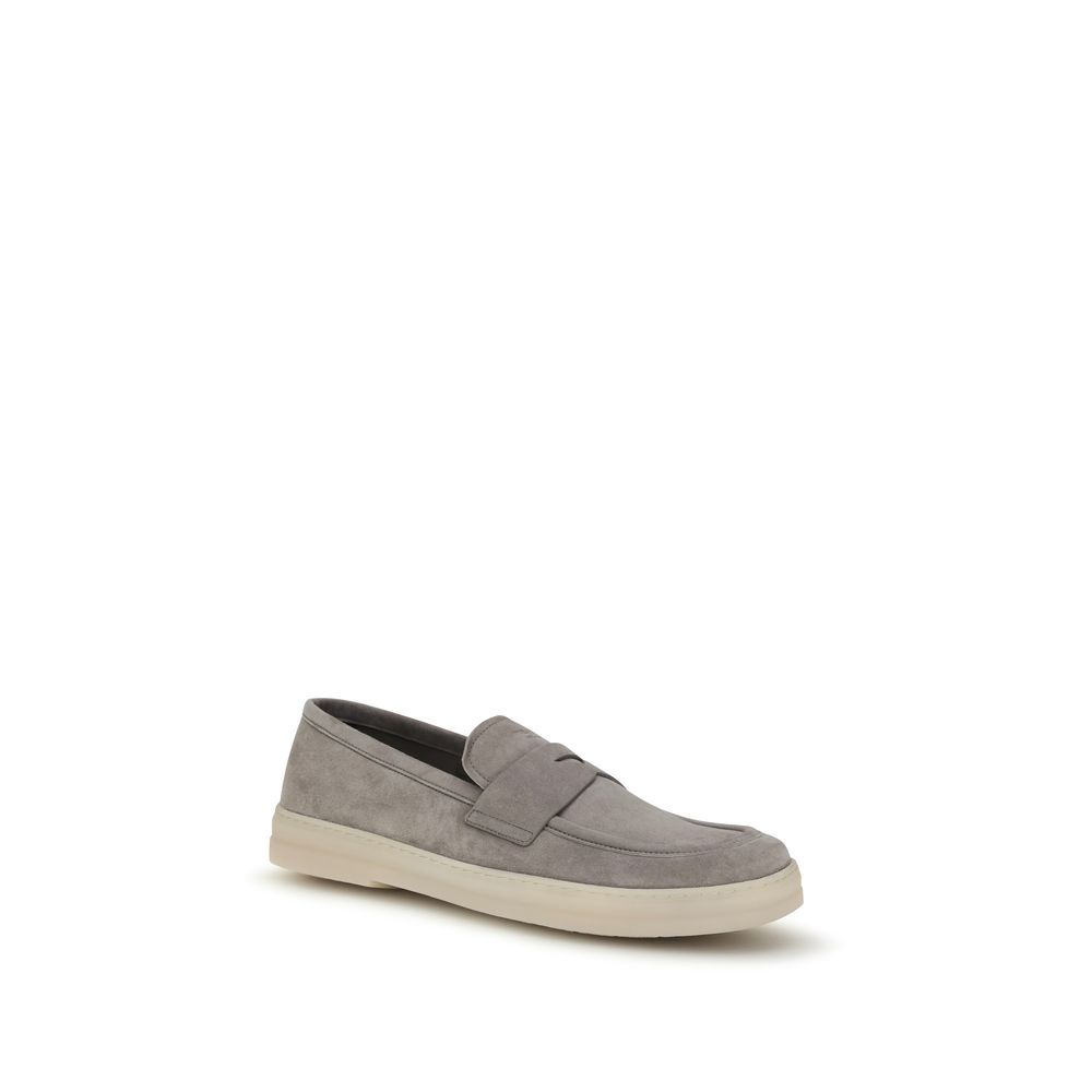 Calf Leather Bos Taurus Slip-On Men's Loafers - Prada - Modalova