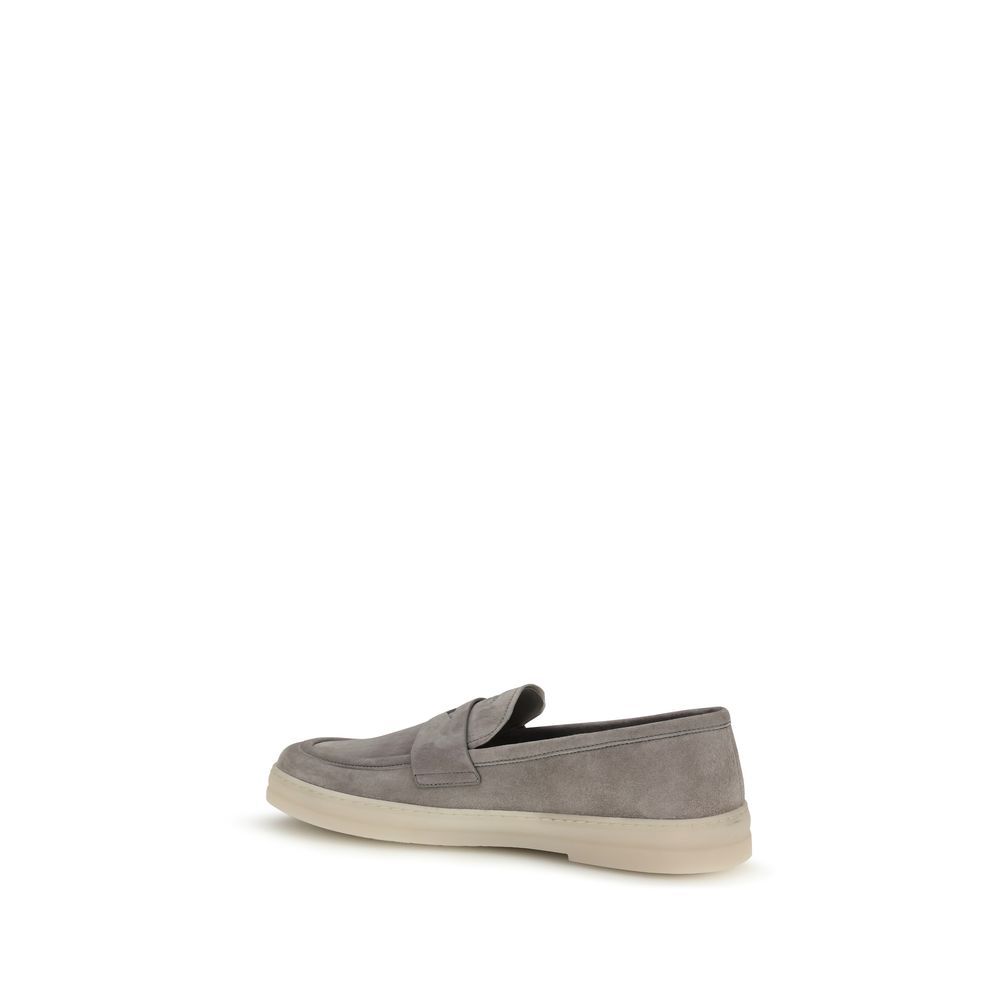 Calf Leather Bos Taurus Slip-On Men's Loafers - Prada - Modalova
