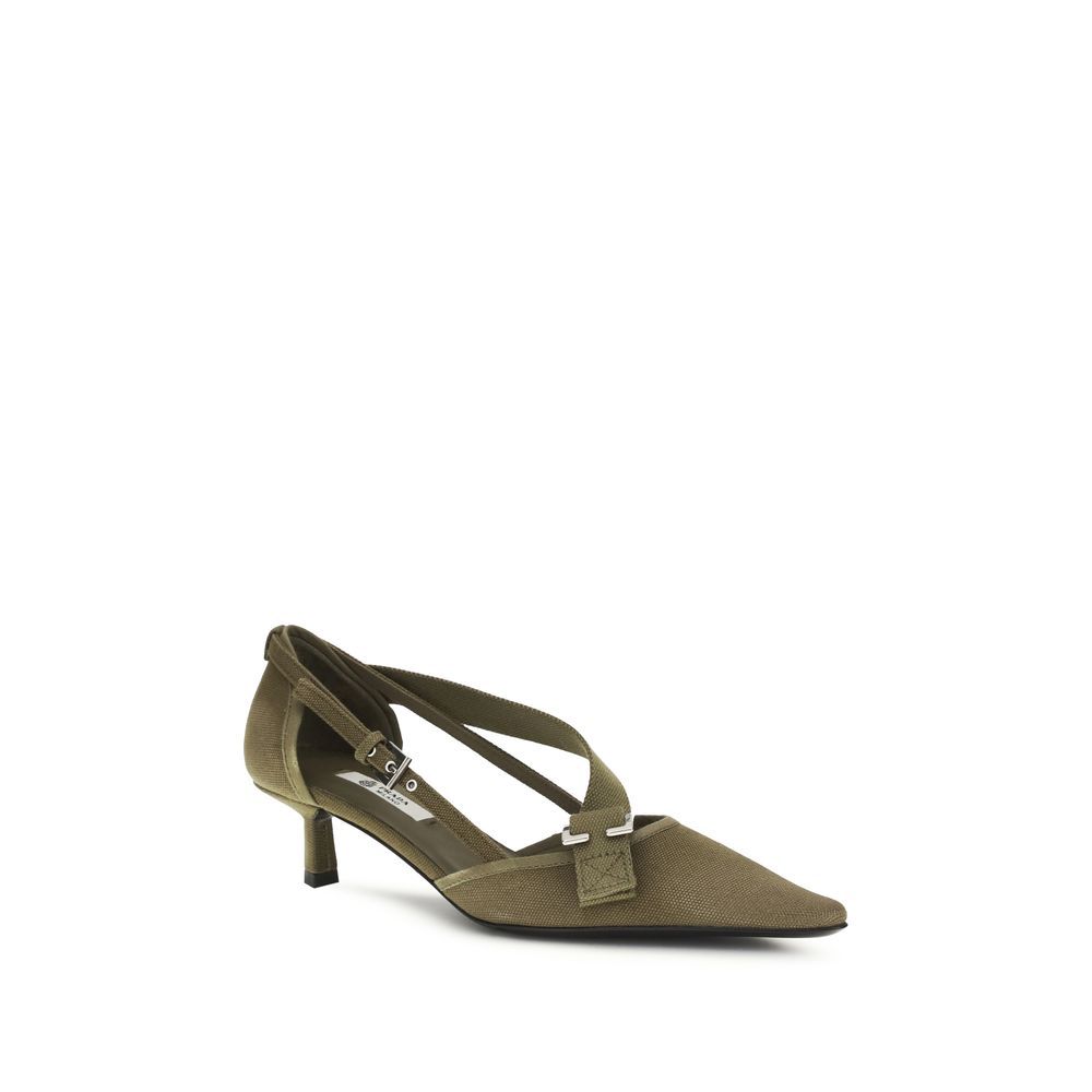 Cotton Mid Heel Women's Pumps - Prada - Modalova