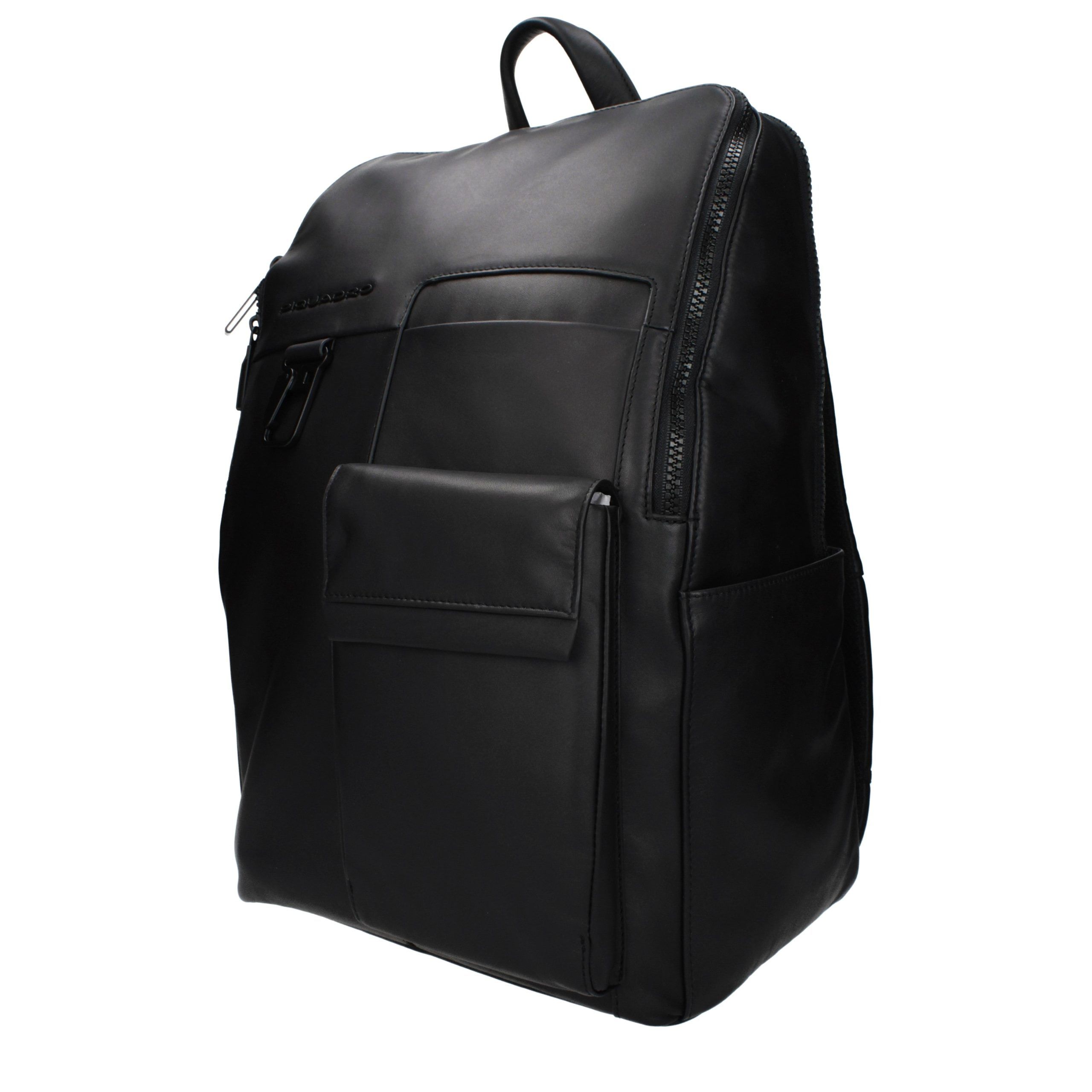 Leather Men's Backpack - Piquadro - Modalova