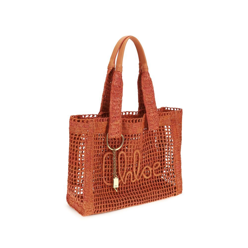 Raffia Shoulder Women's Bag - Chloé - Modalova
