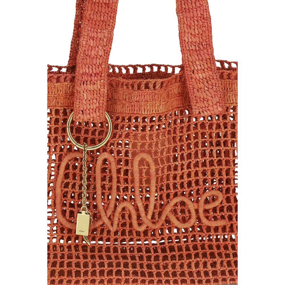 Raffia Shoulder Women's Bag - Chloé - Modalova