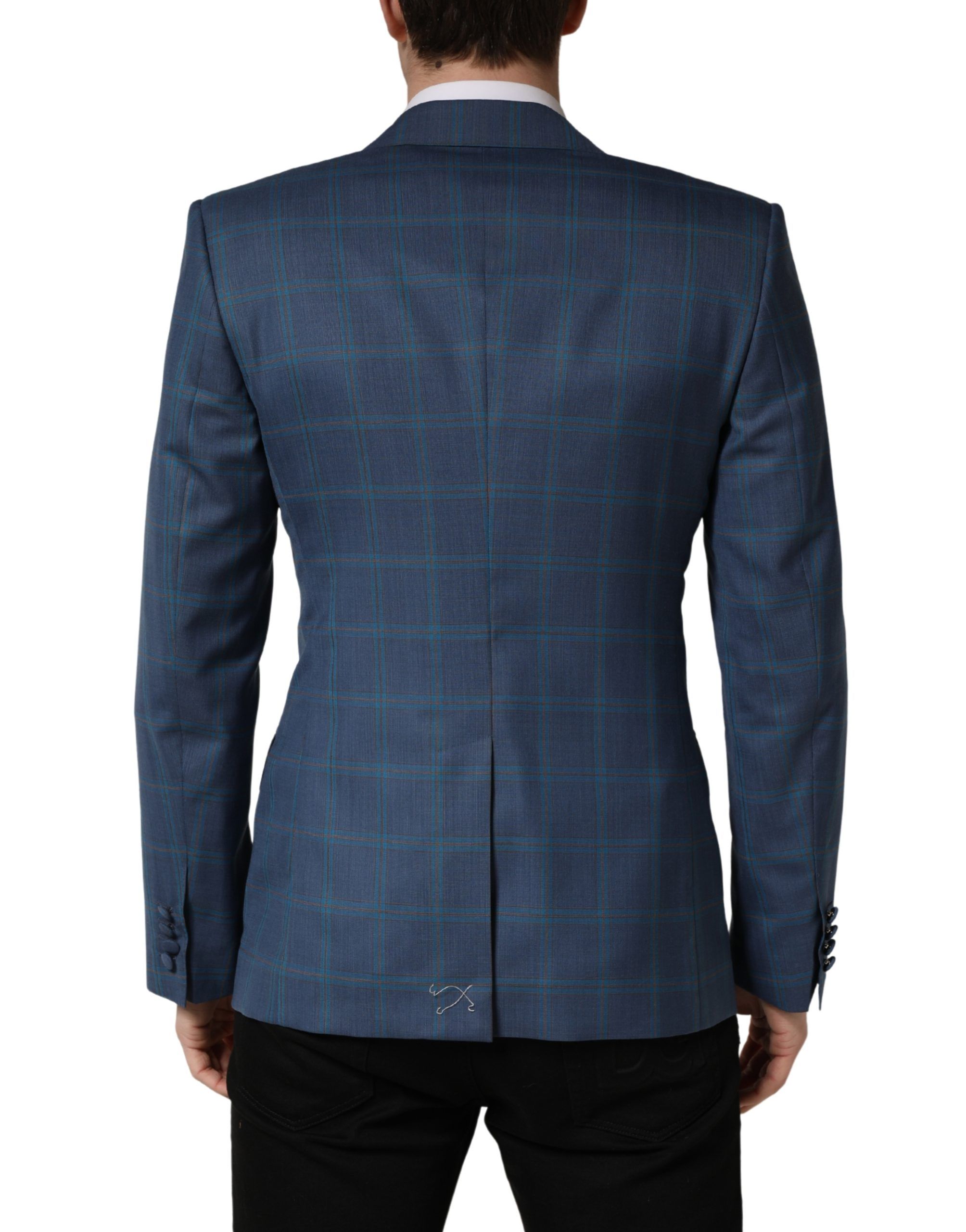 Checked Double Breasted Men Suit Men's Jacket - Dolce & Gabbana - Modalova
