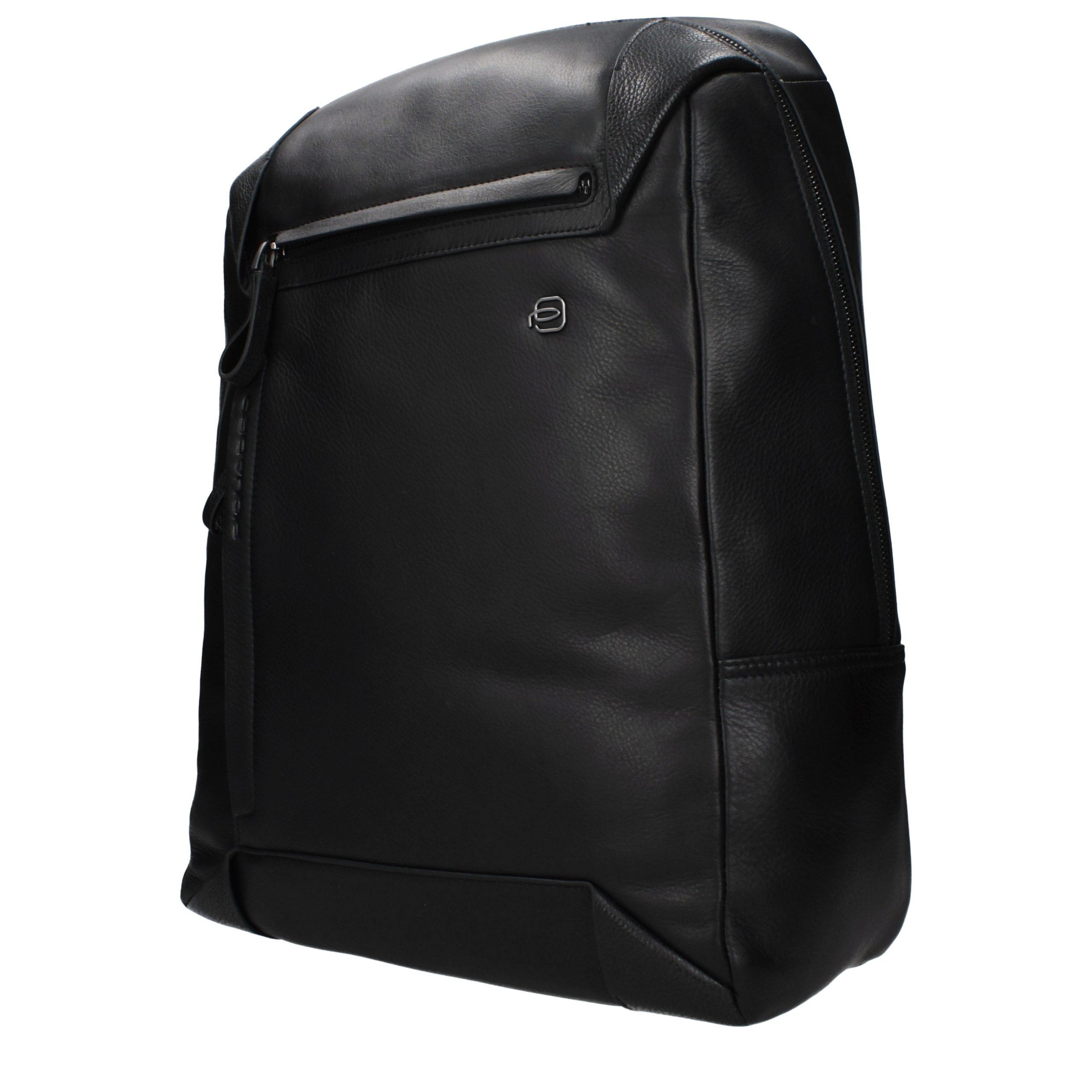 Leather Men's Backpack - Piquadro - Modalova
