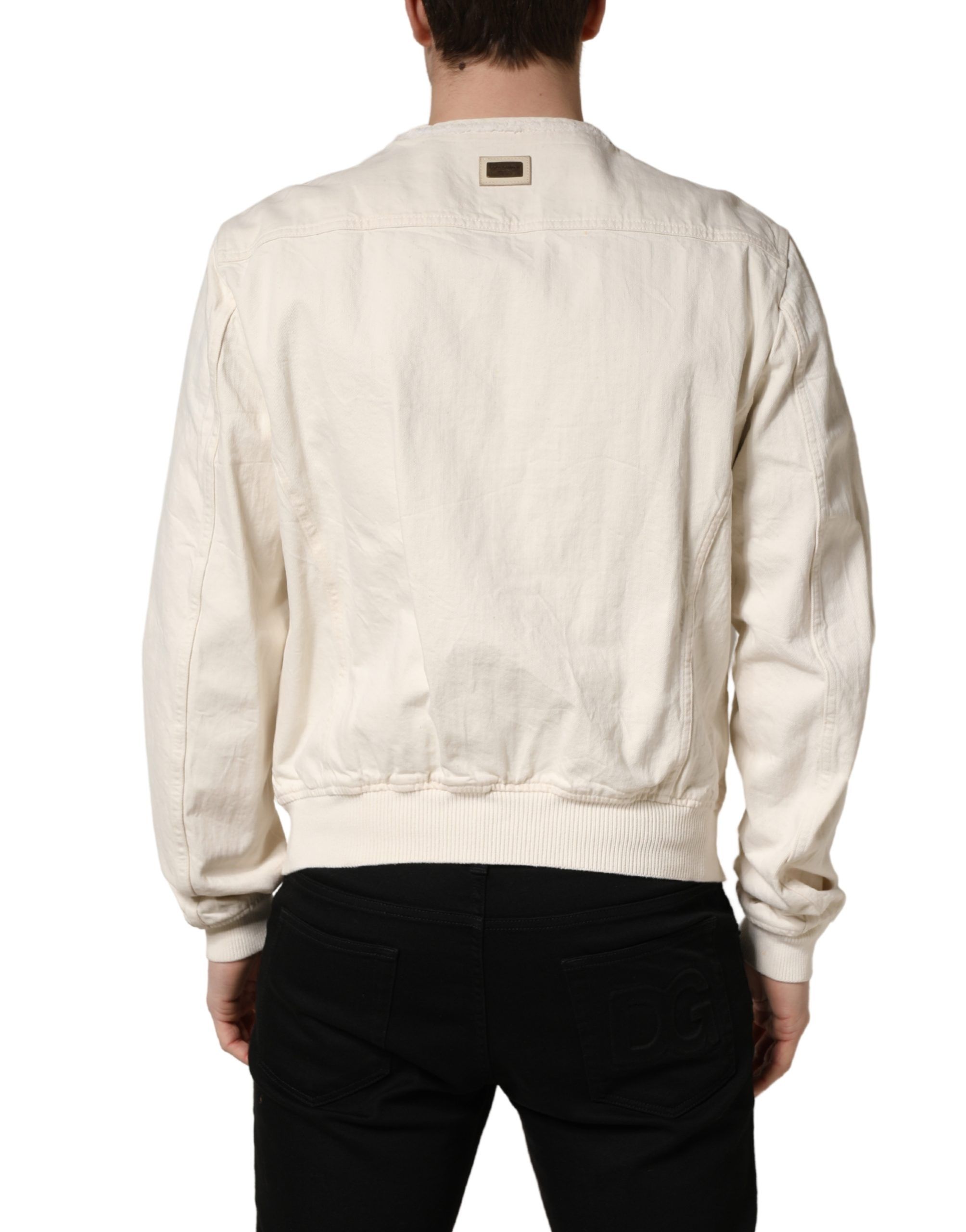 Cotton FullZip Denim Blouson Men's Jacket (Pre-Owned) - Dolce & Gabbana - Modalova