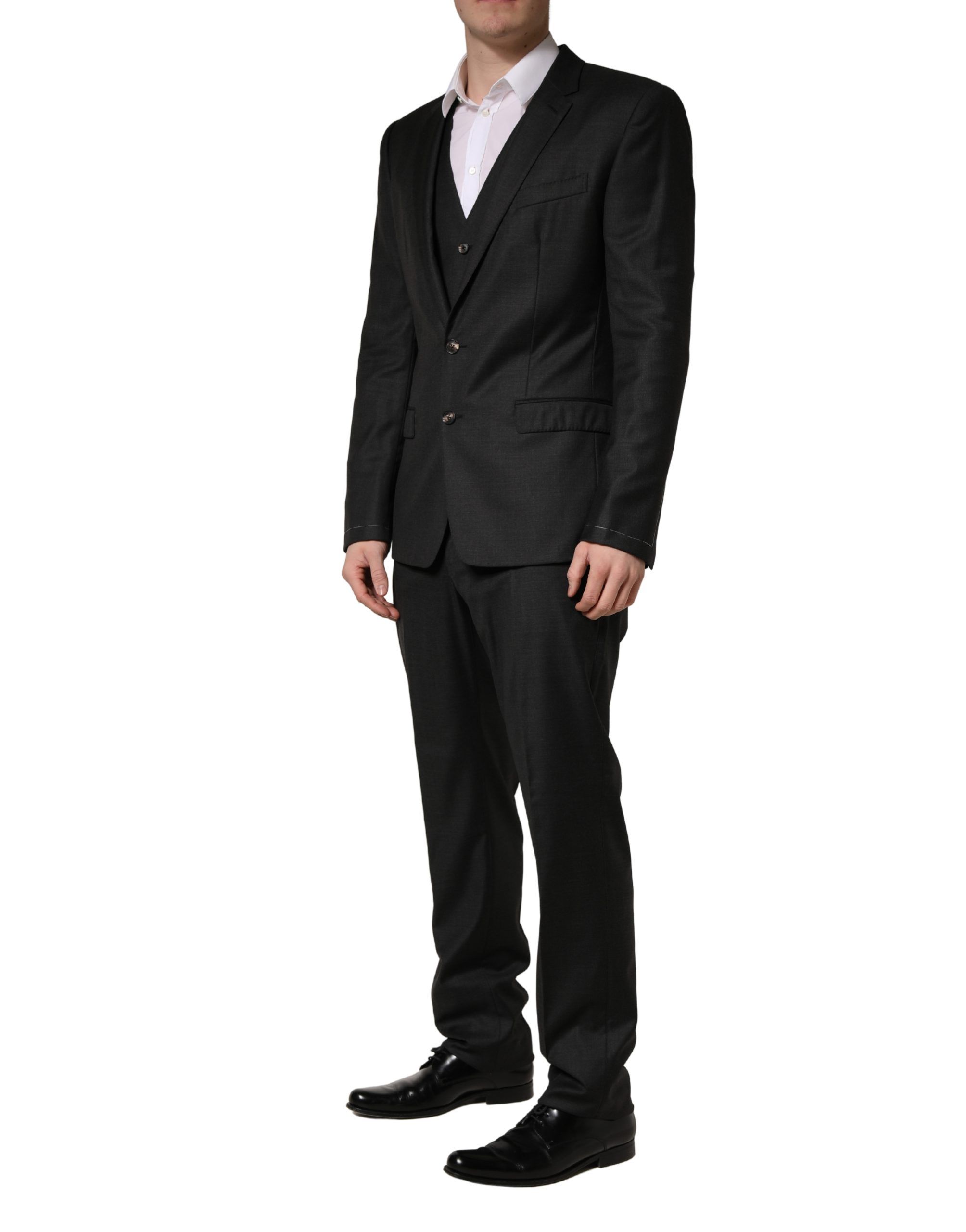 Wool Slim Fit Formal 3 Piece Men Men's Suit - Dolce & Gabbana - Modalova