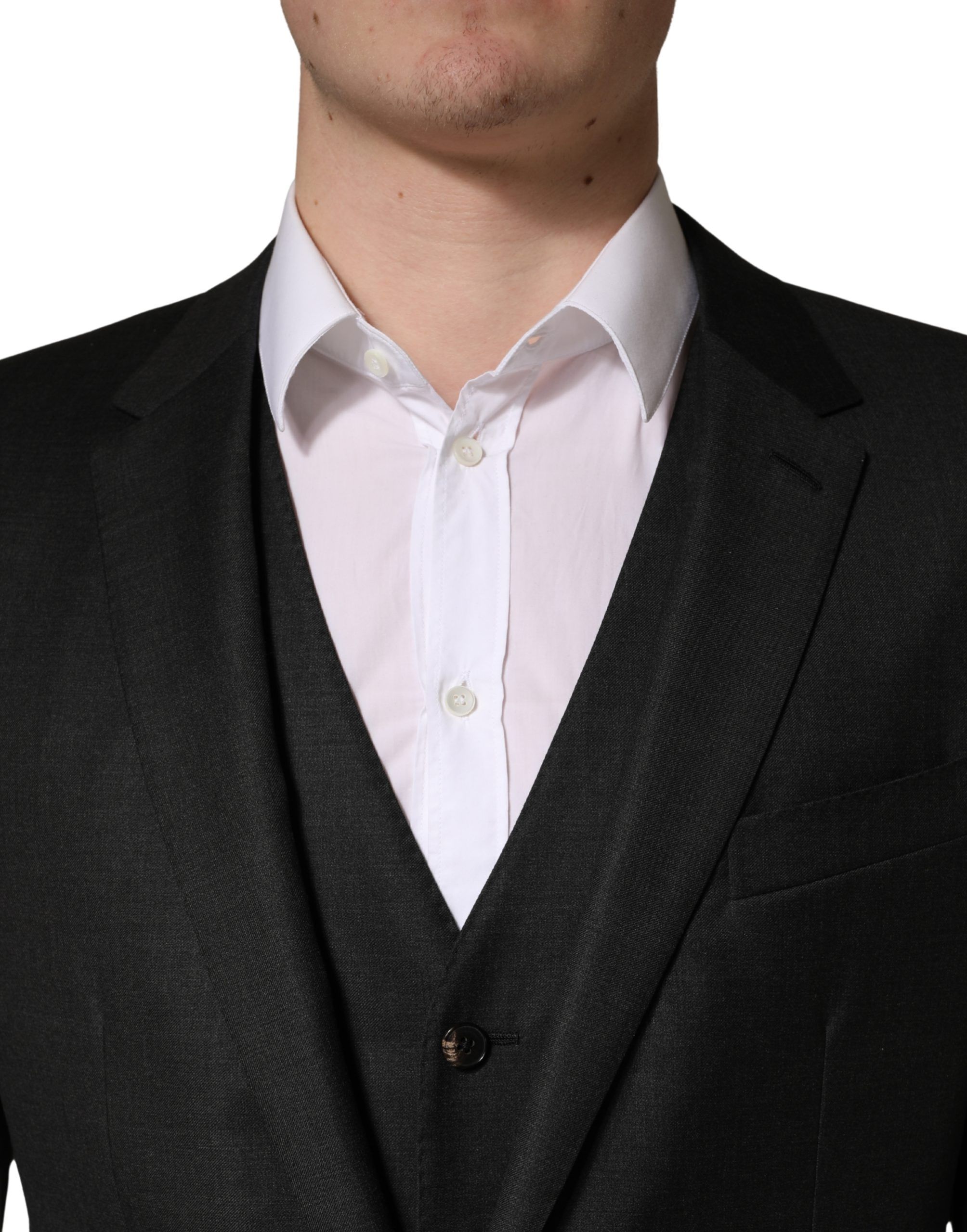 Wool Slim Fit Formal 3 Piece Men Men's Suit - Dolce & Gabbana - Modalova