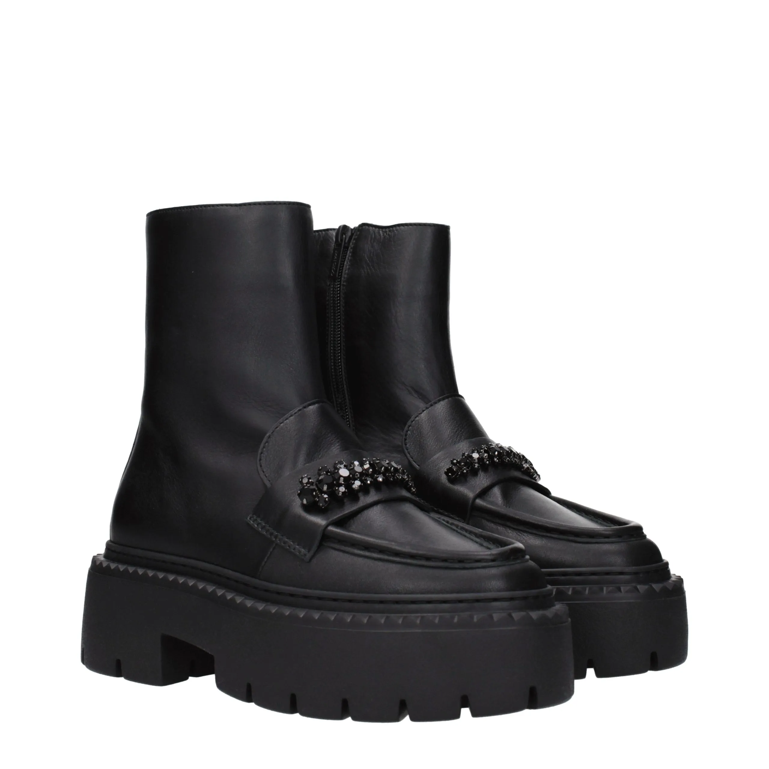 Leather Ankle Women's Boots - Jimmy Choo - Modalova