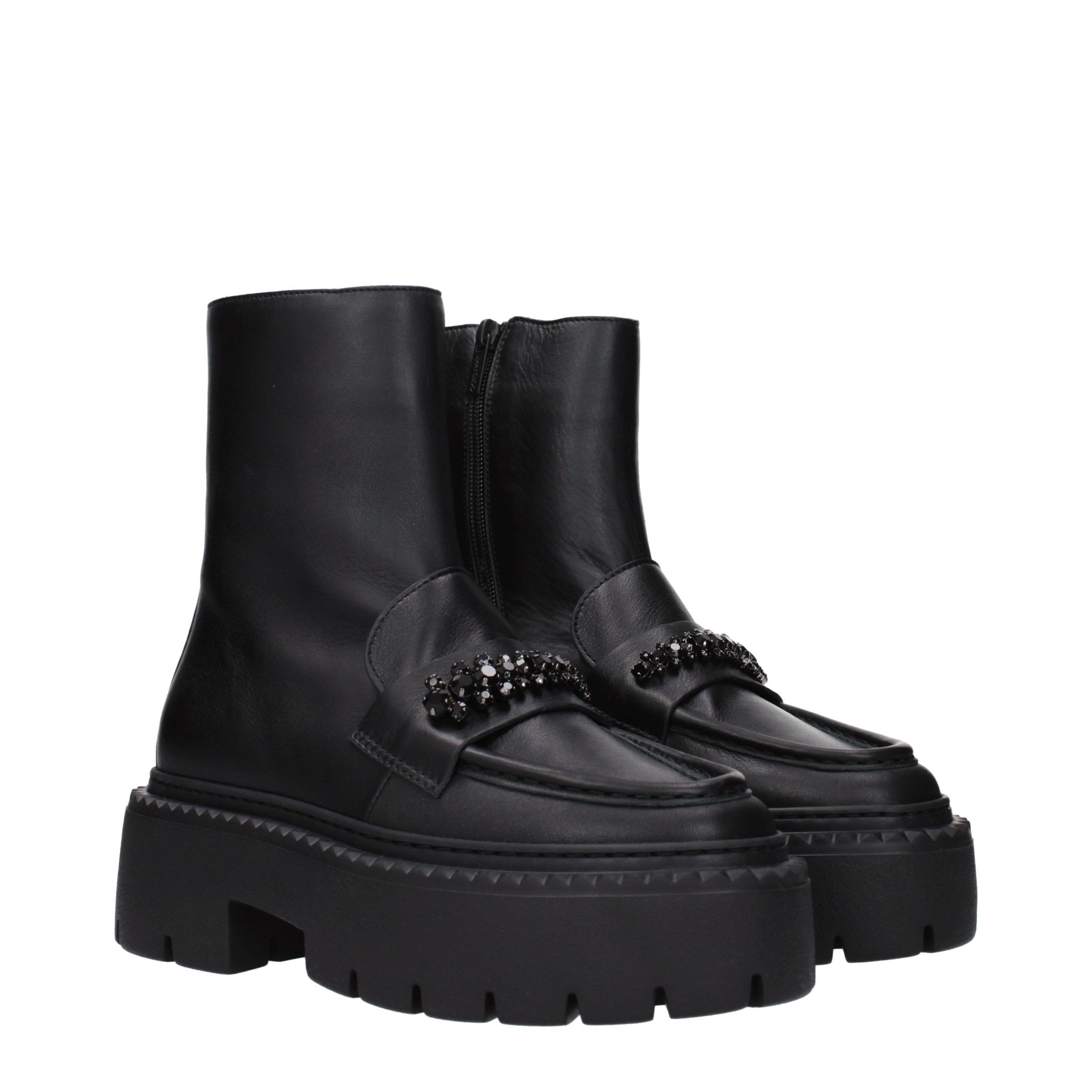Leather Ankle Women's Boots - Jimmy Choo - Modalova