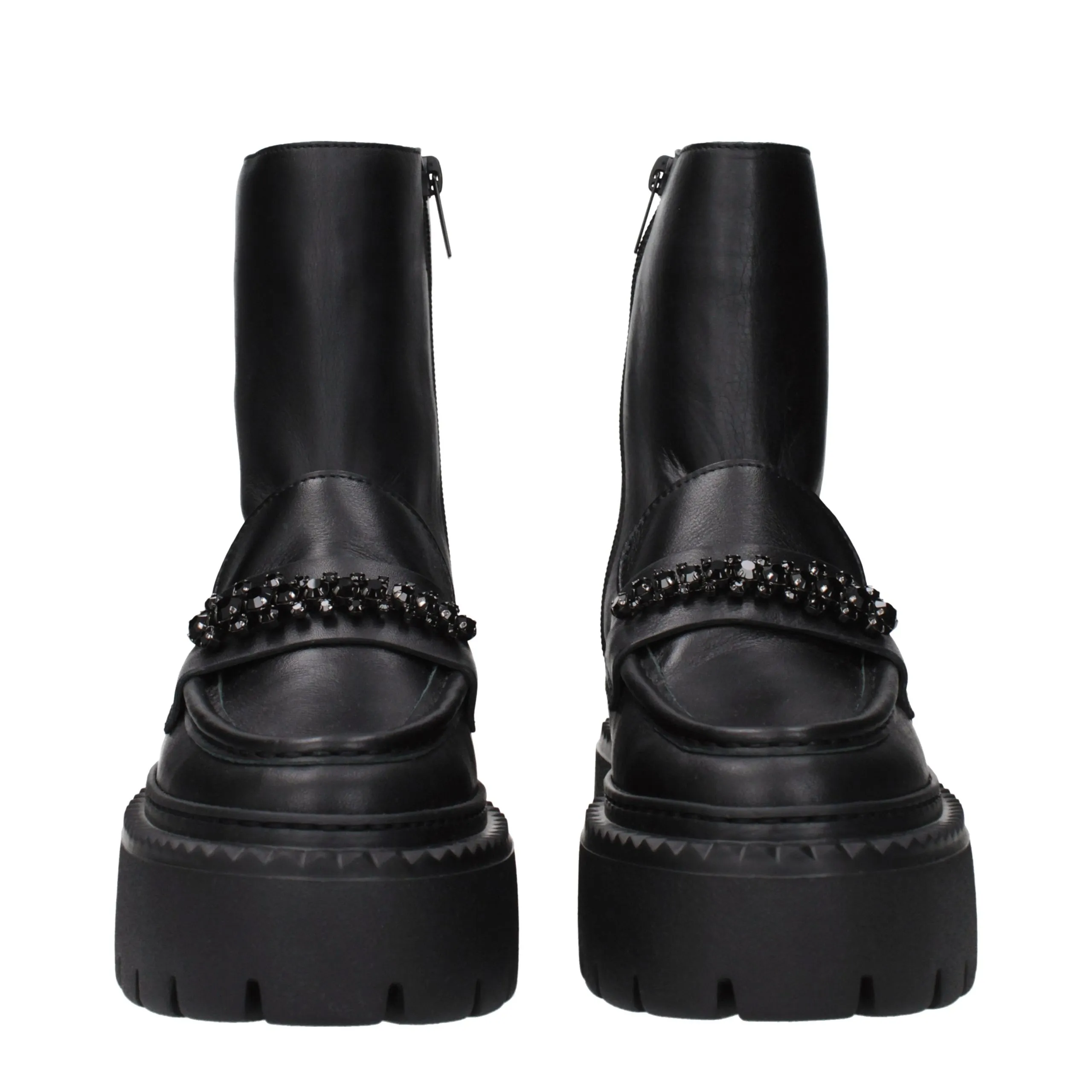 Leather Ankle Women's Boots - Jimmy Choo - Modalova