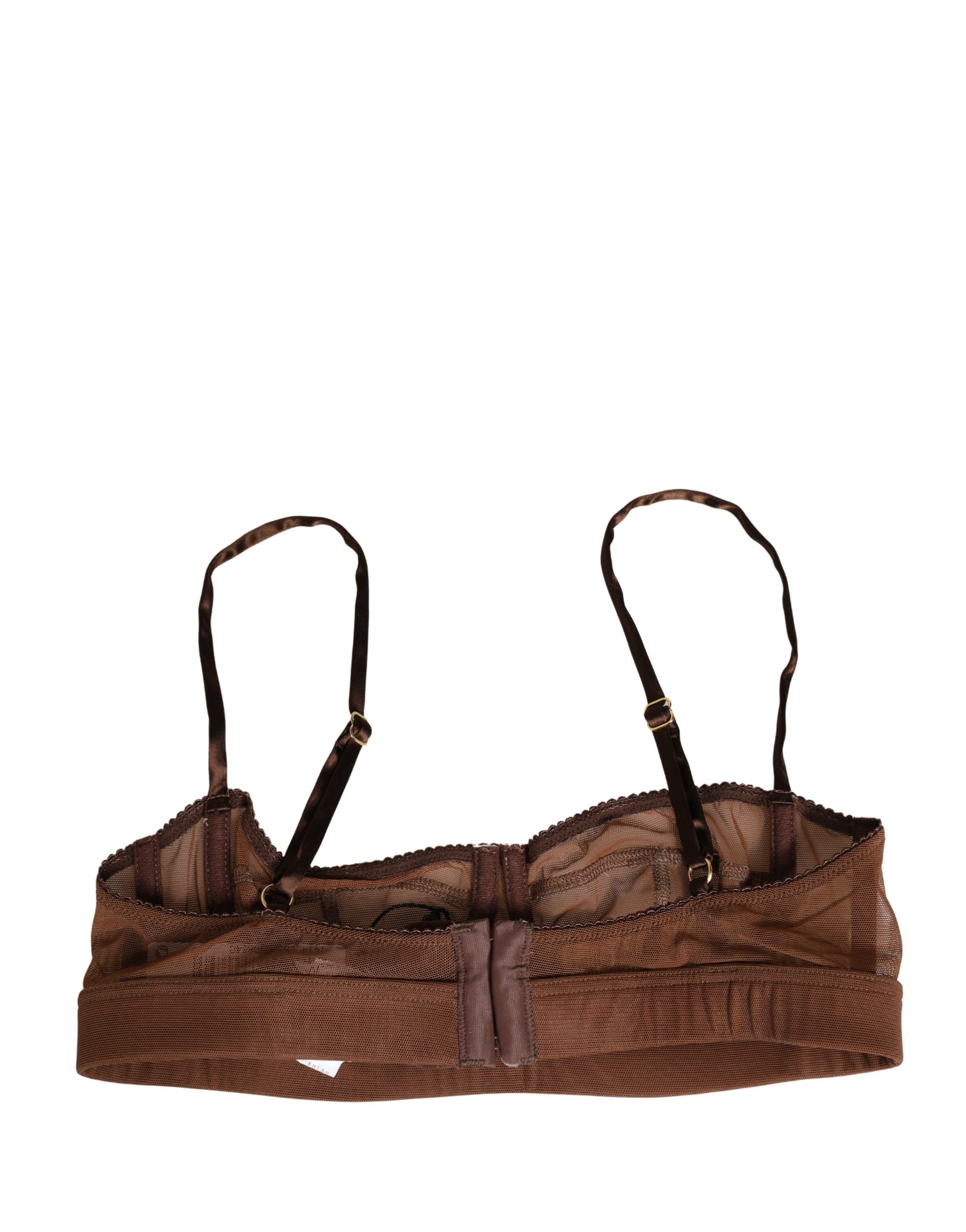 DG Logo Nylon Mesh Balconette Bra Women's Underwear - Dolce & Gabbana - Modalova