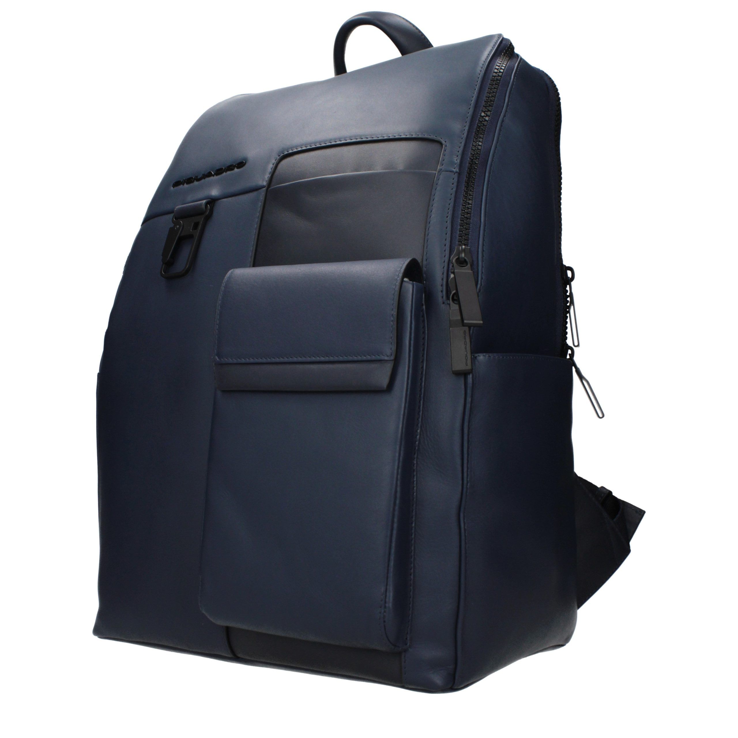 Leather Men's Backpack - Piquadro - Modalova