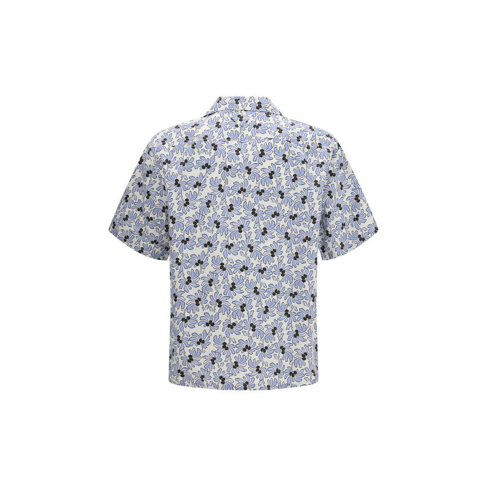 Cotton Pattern Men's Shirt - Prada - Modalova