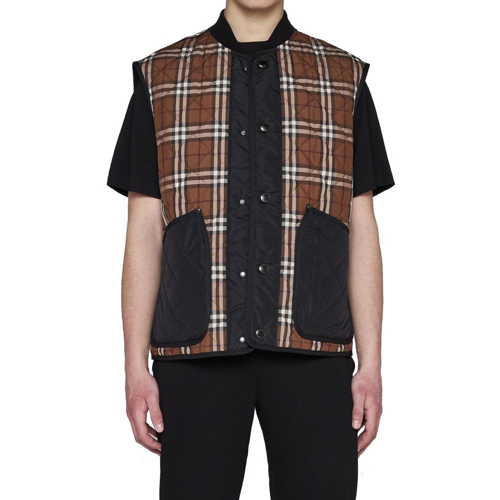 Polyester Sleeveless Men's Jacket - Burberry - Modalova