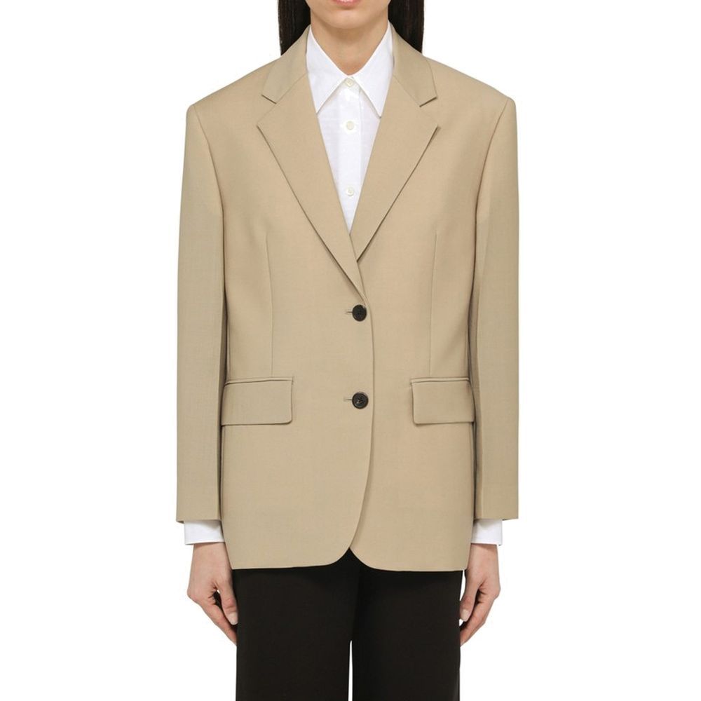 Prada Beige Mohair Women's Blazer - Prada - Modalova