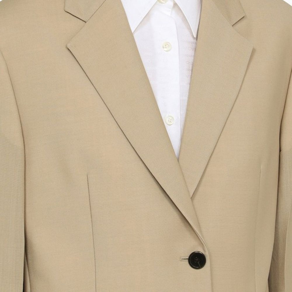 Prada Beige Mohair Women's Blazer - Prada - Modalova