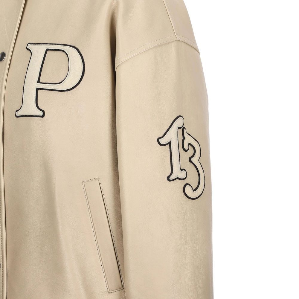 Prada Beige Calfskin Women's Bomber - Prada - Modalova