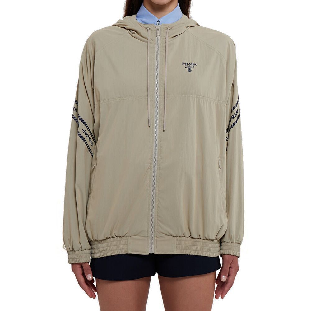 Cotton Shell Women's Jacket - Prada - Modalova