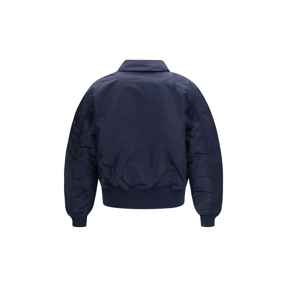 GR10K Blue Nylon Men's Bomber - GR10K - Modalova