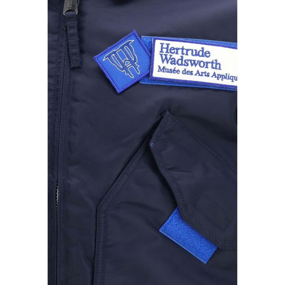 GR10K Blue Nylon Men's Bomber - GR10K - Modalova