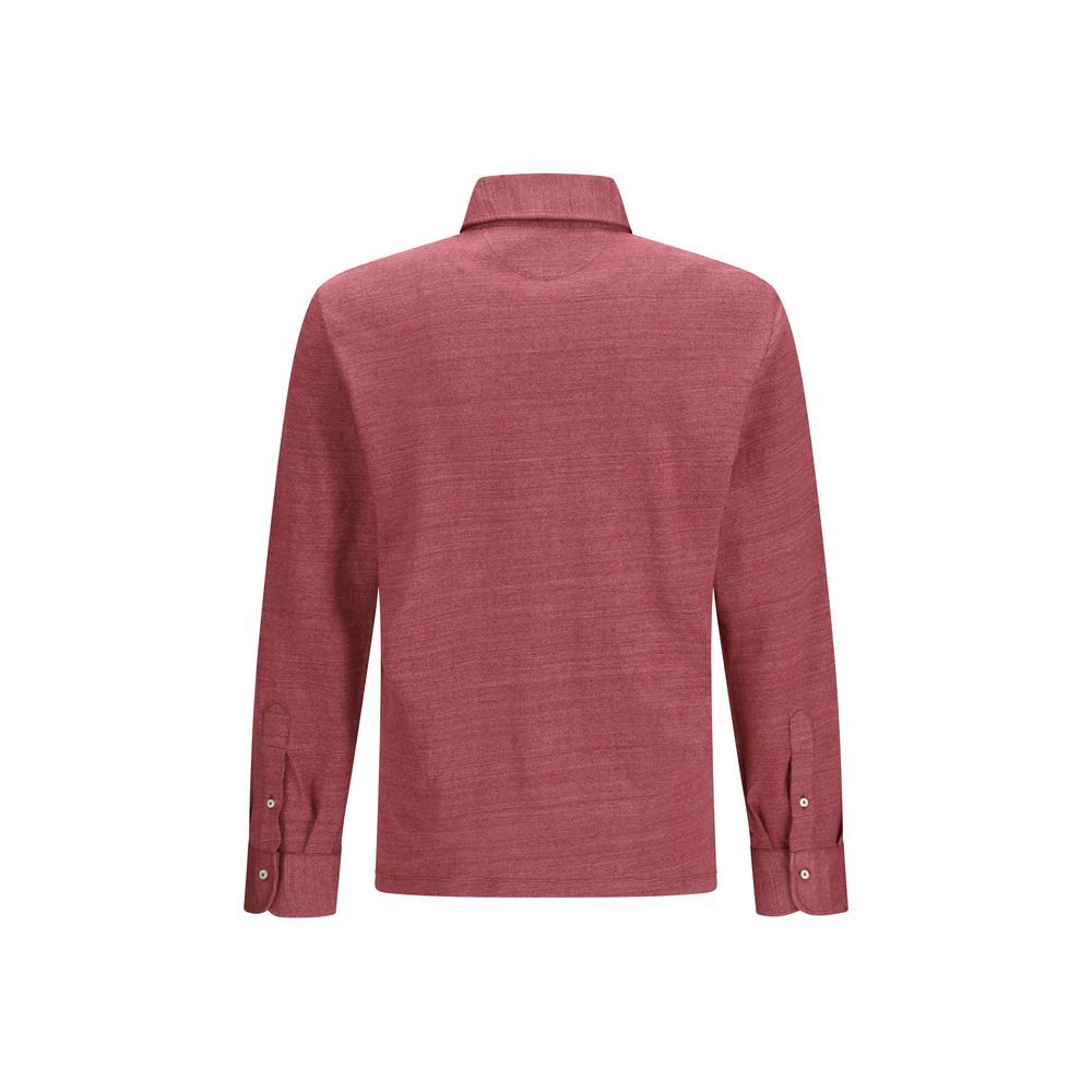 Linen Polo Men's Shirt - Brunello Cucinelli - Modalova