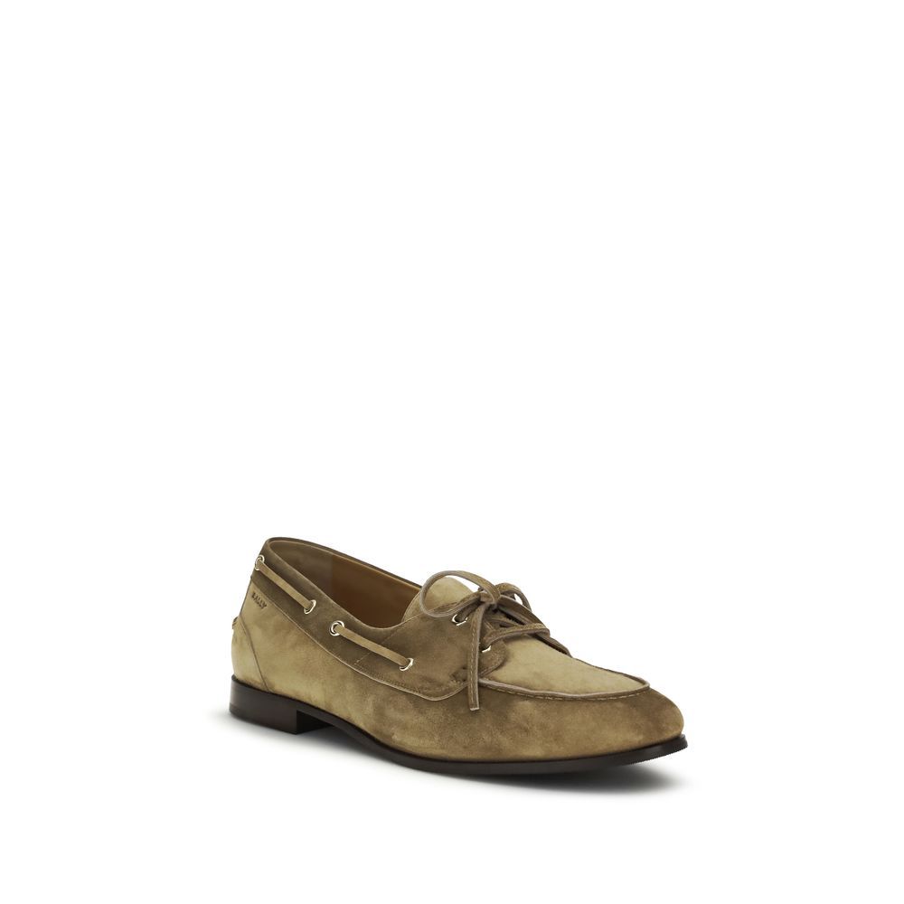 Buffalo Leather Slip-On Men's Loafers - Bally - Modalova